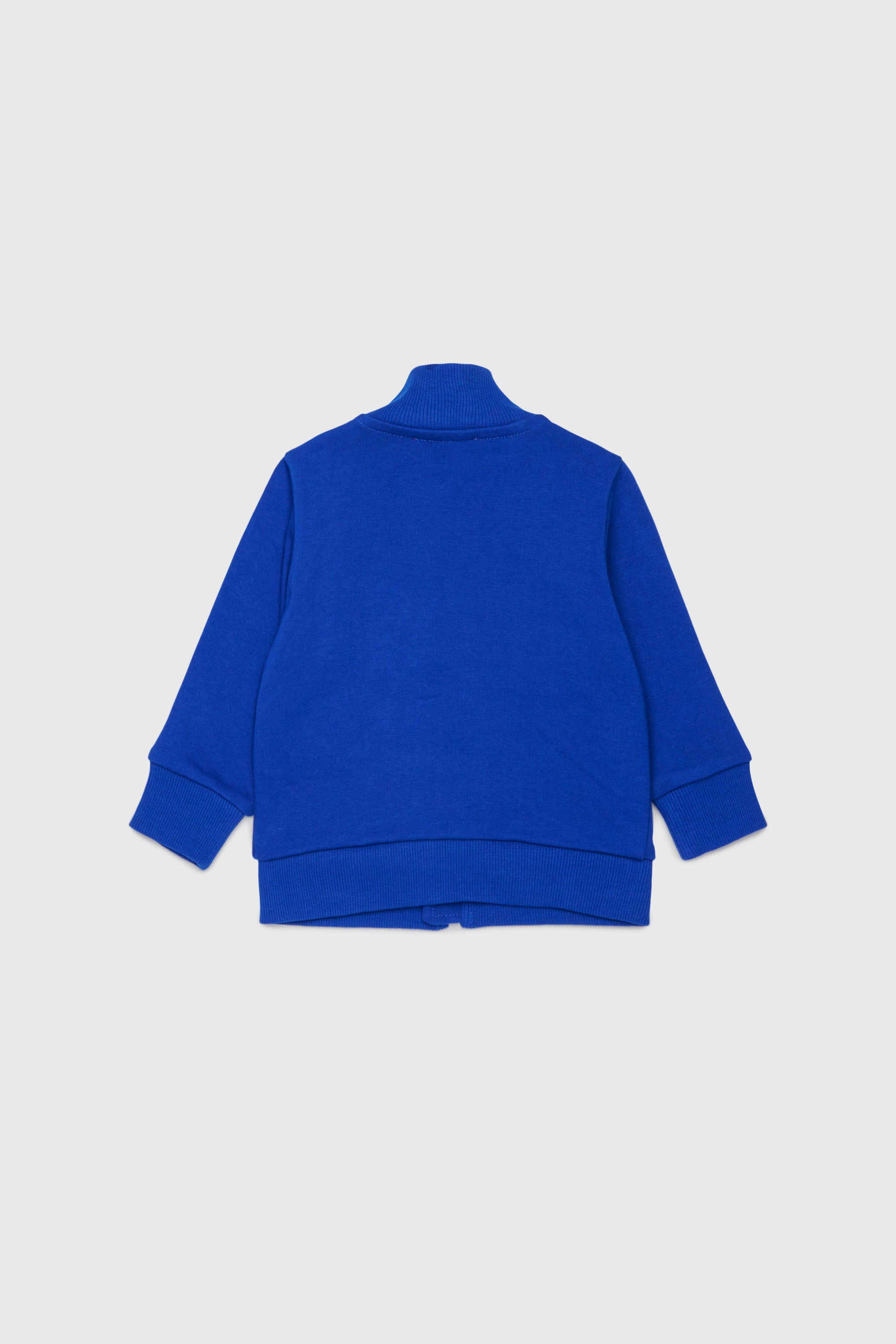 Diesel - SDSELZIPB, Felpa con zip e stampa logo Unisex in Blu - 2