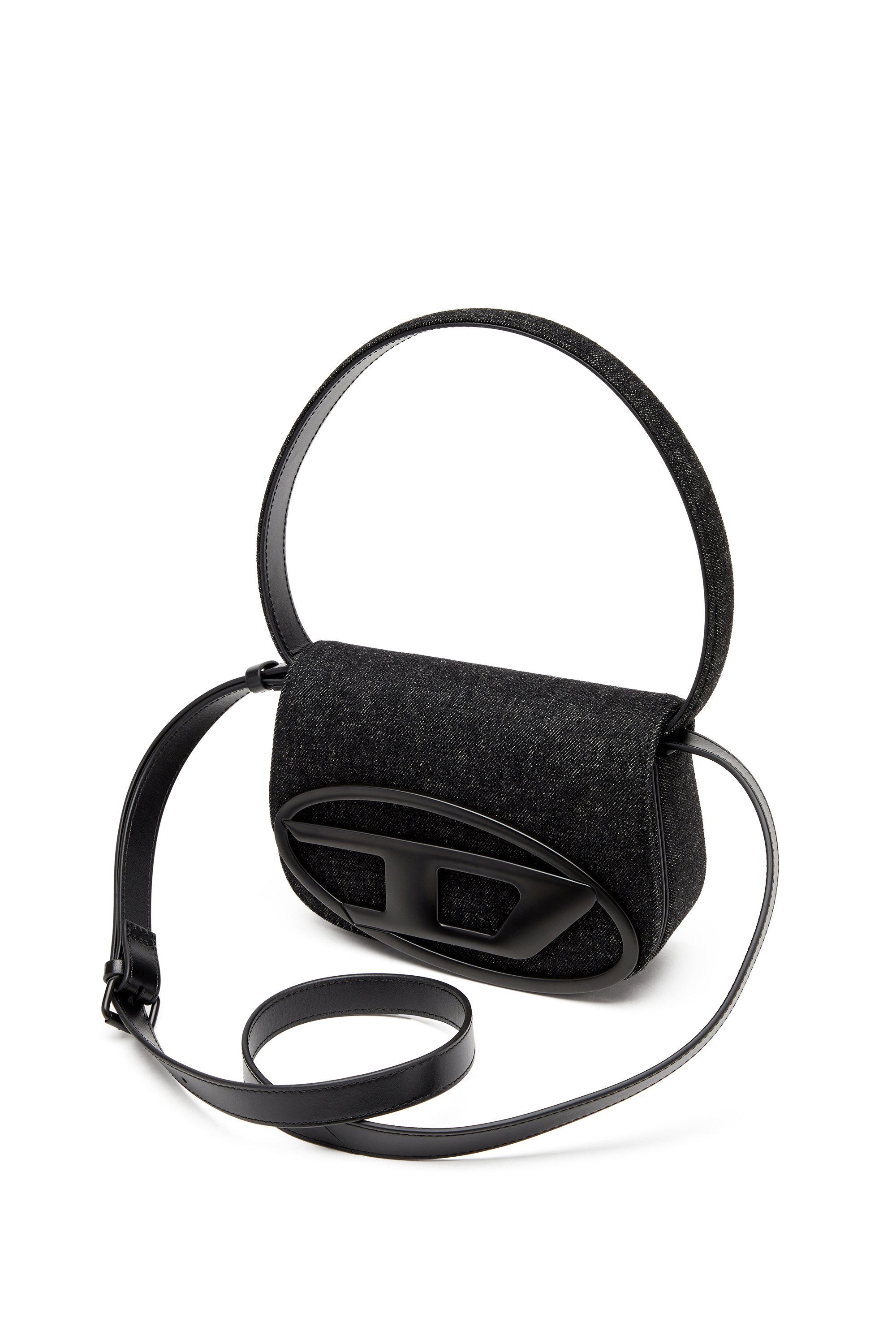 Diesel - 1DR, 1DR-Iconica borsa a spalla in denim lavato Donna in Nero - 5