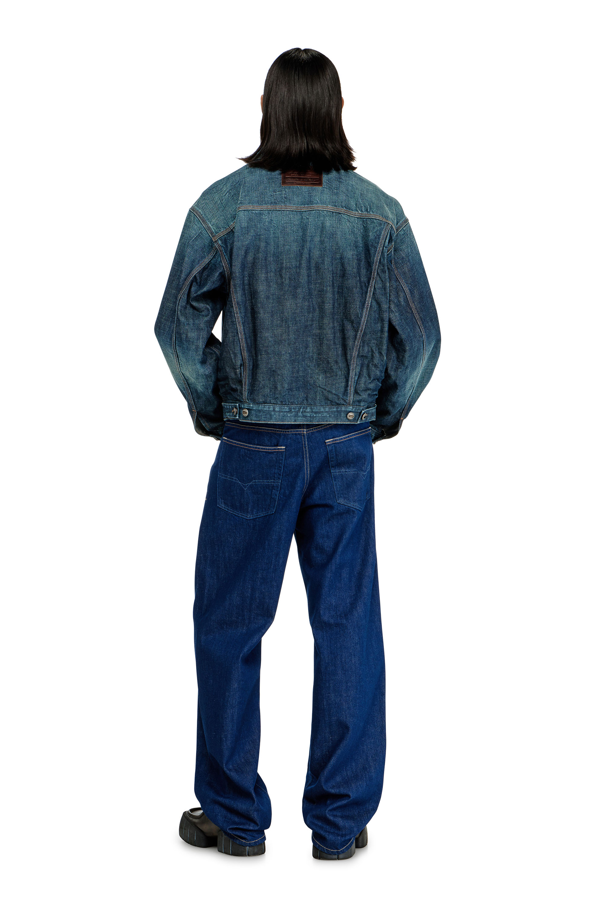 Diesel - Relaxed Jeans 2001 D-Macro 09Q09 Uomo, Blu Scuro - Image 3