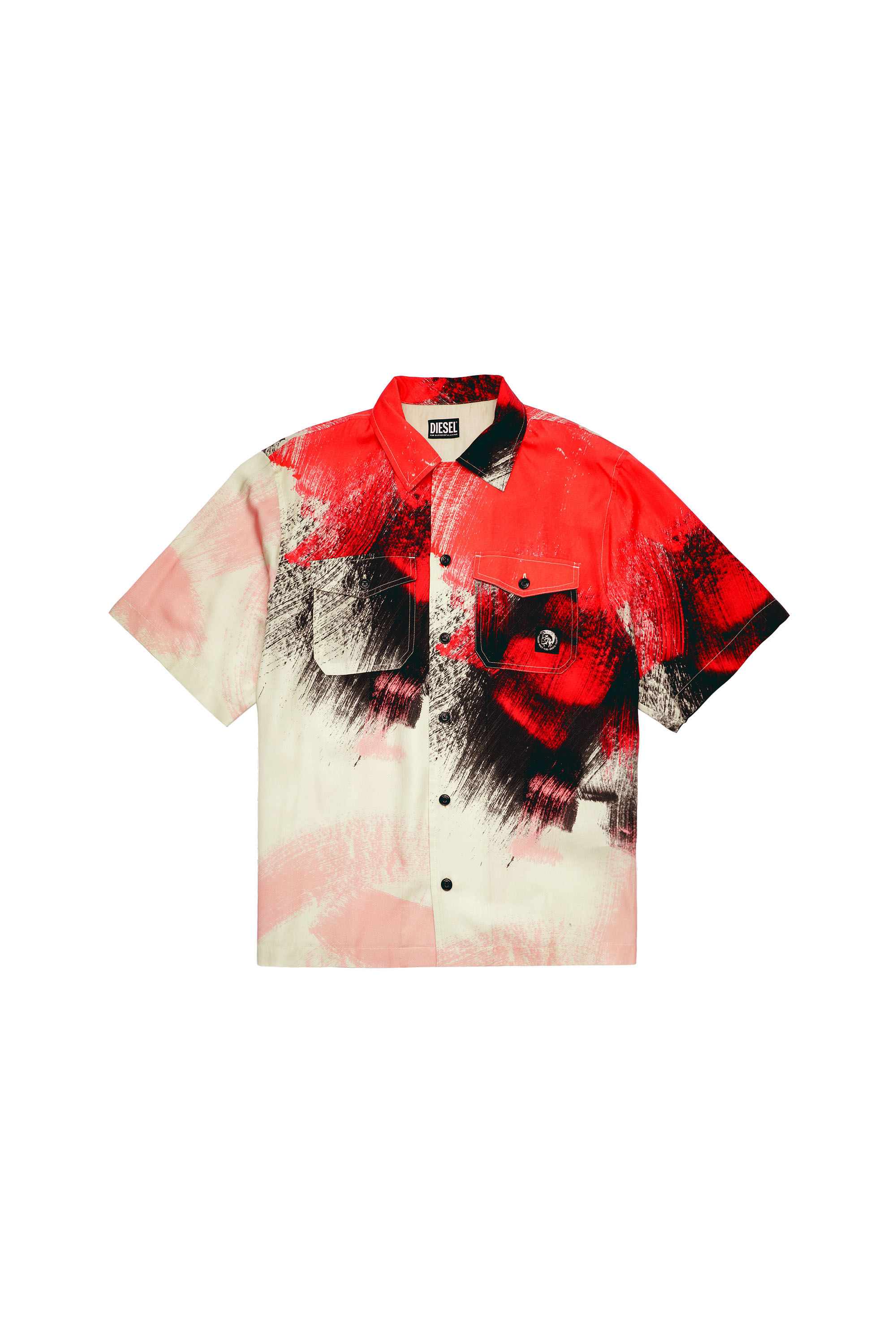 S-WOLF-ALL, Rosso/Bianco - Camicie