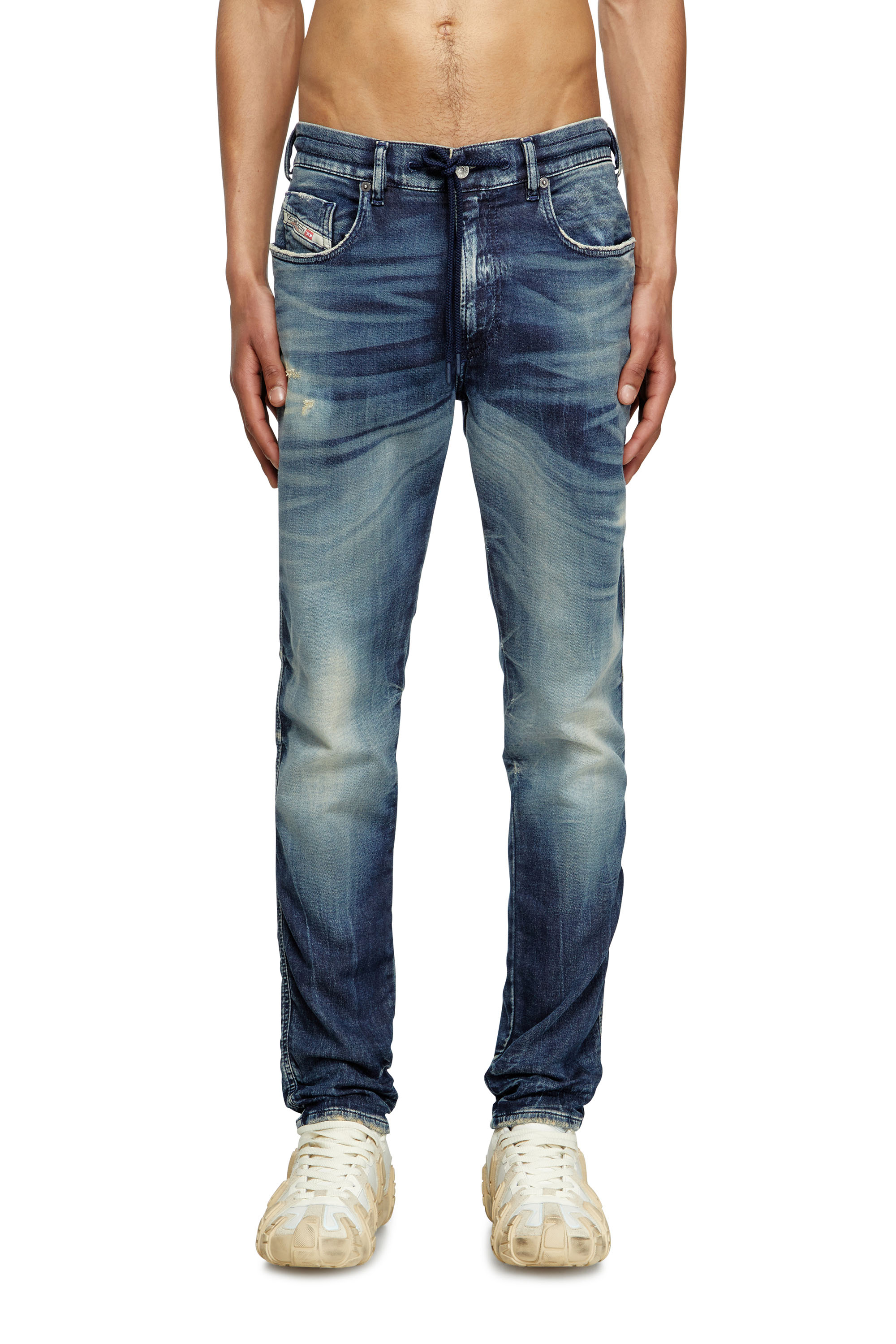 Diesel - Slim 2060 D-Strukt Joggjeans® 068RZ Uomo, Blu Scuro - Image 1