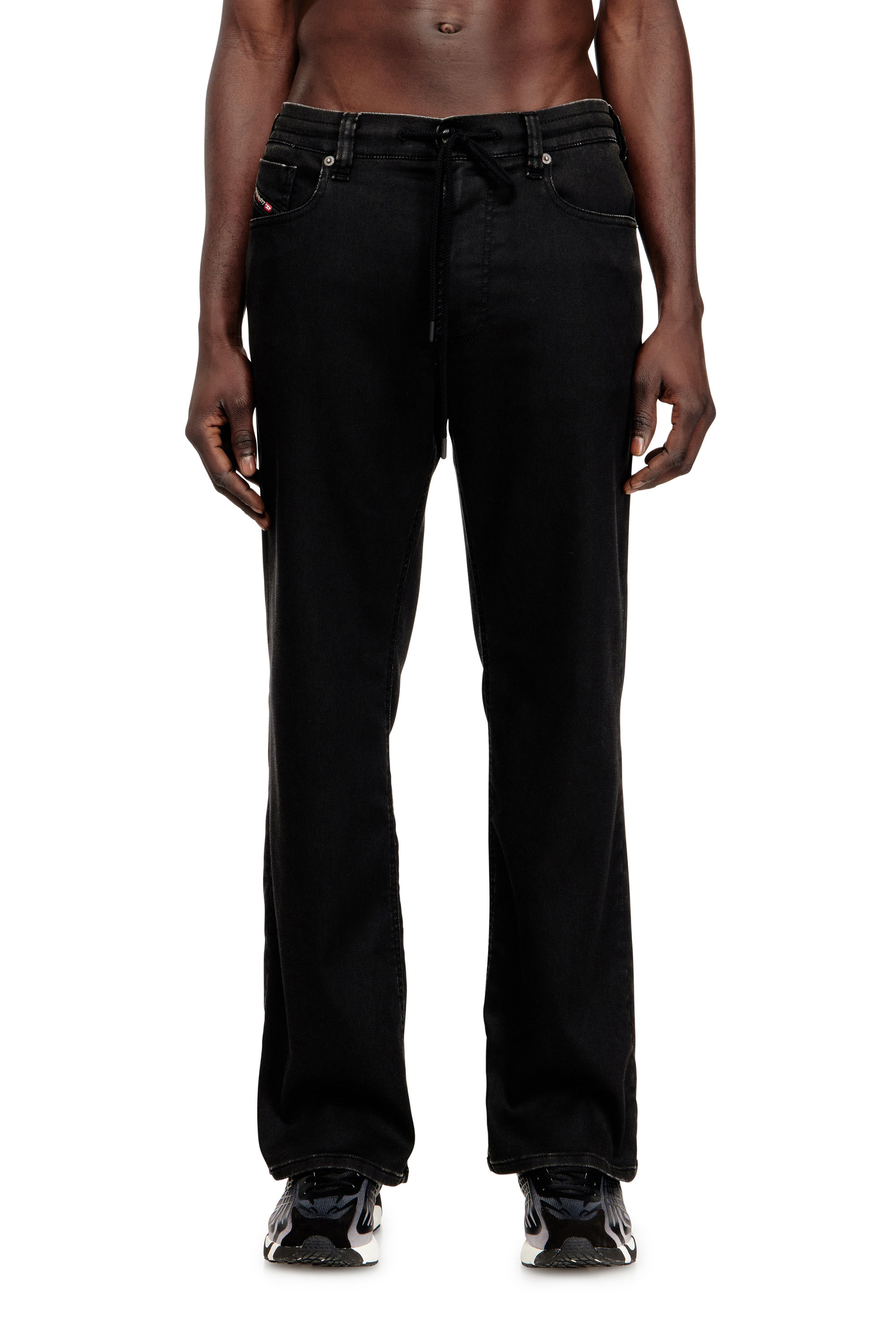 Diesel - Relaxed 2080 D-Reel Joggjeans® 09N90 Uomo, Nero/Grigio scuro - Image 1