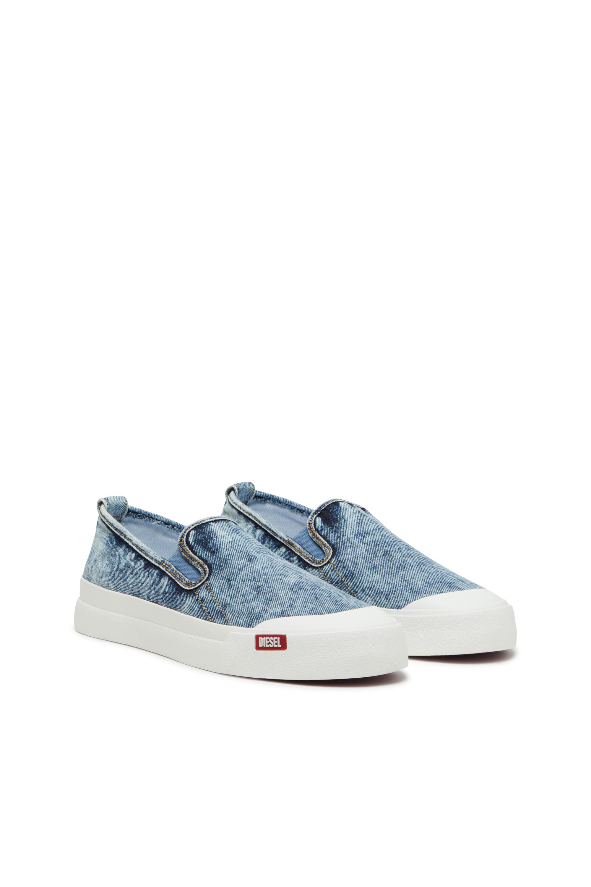 Diesel - S-ATHOS NMD SO, Sneaker slip-on in denim Uomo in Blu - 2