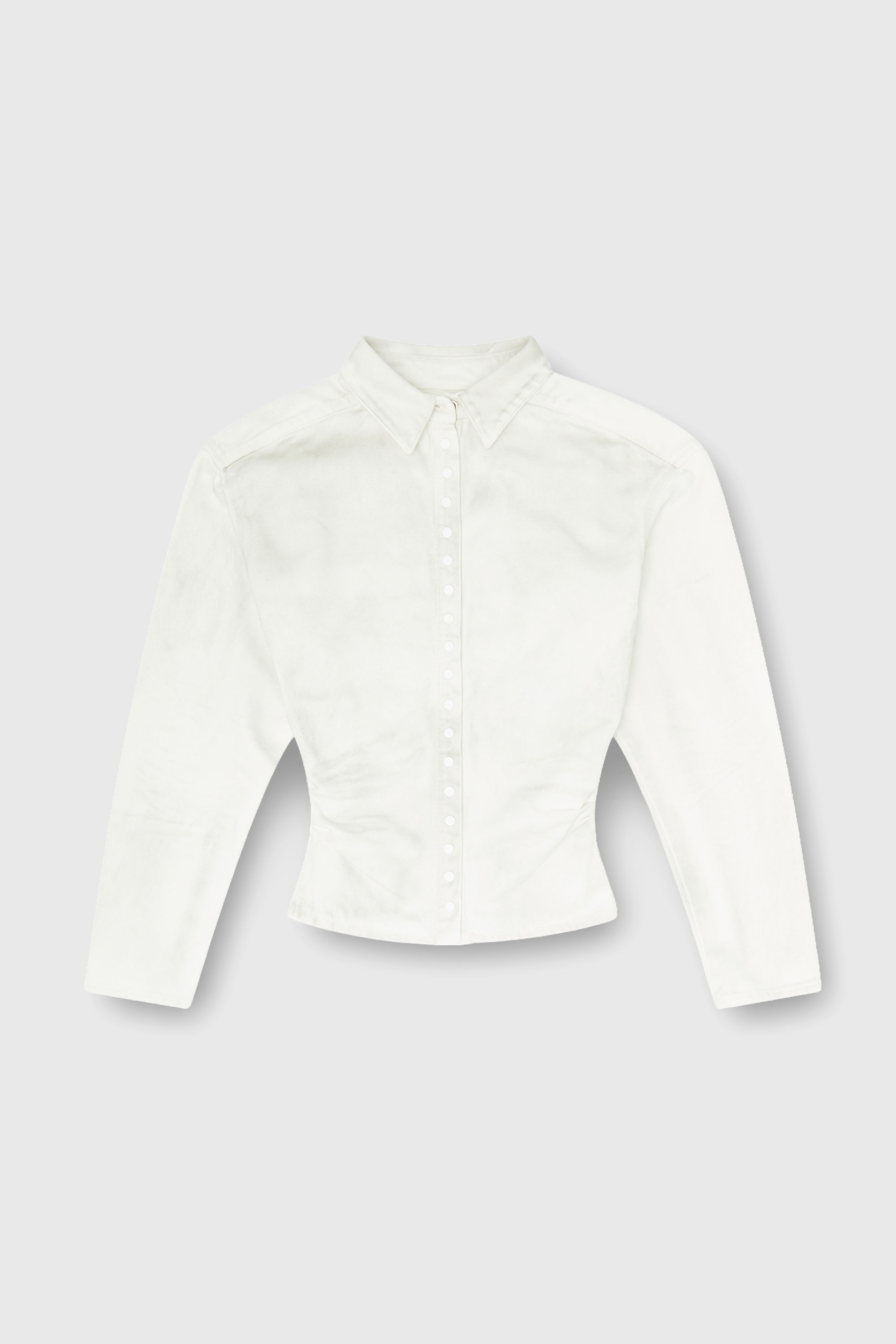 Diesel - DE-PLAZY-FSJ1, Camicia fitted in denim Donna in Bianco - 2