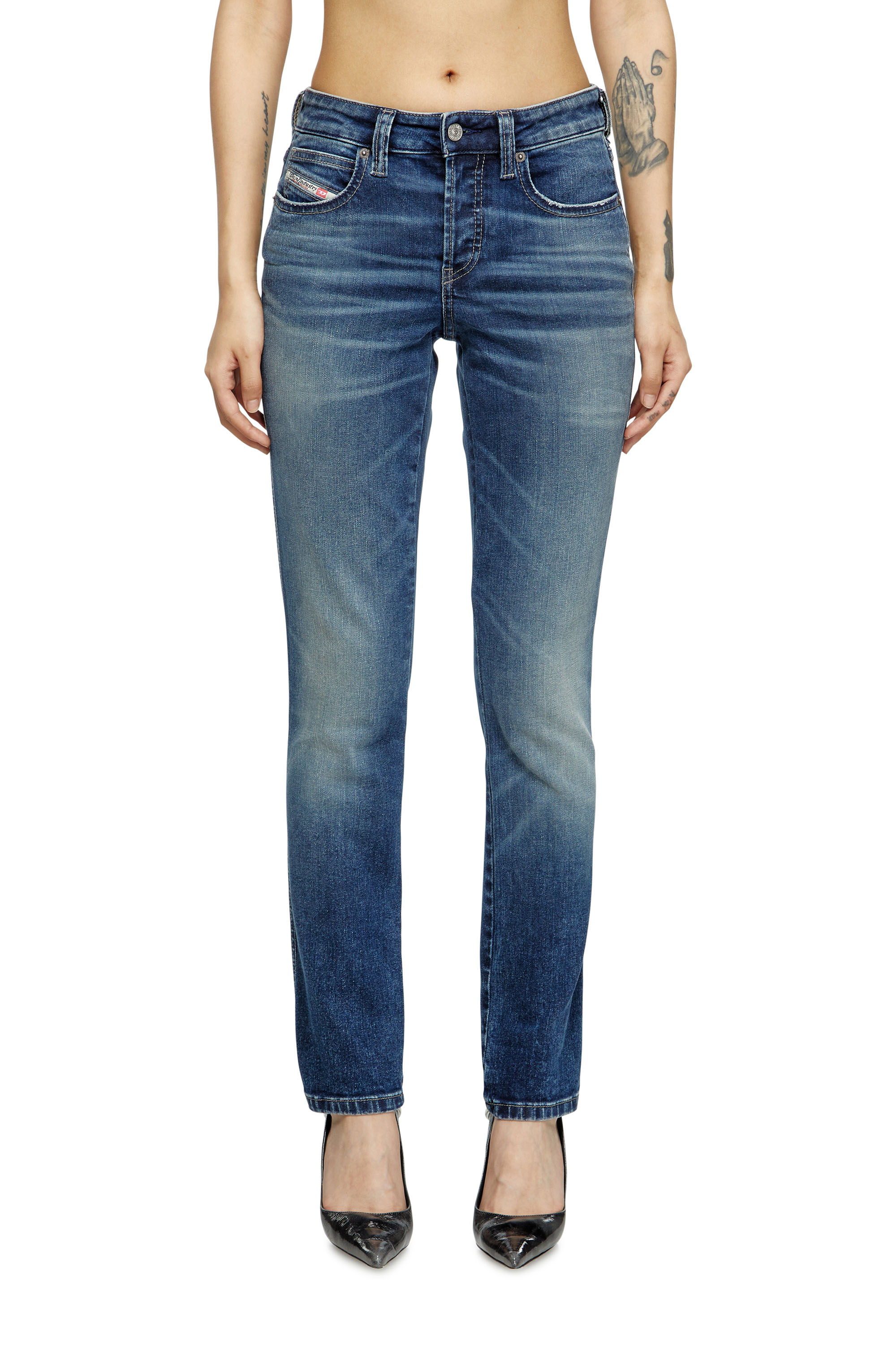Diesel - Slim Jeans 1992 D-Jiann 0DBEE Donna, Blu medio - Image 1