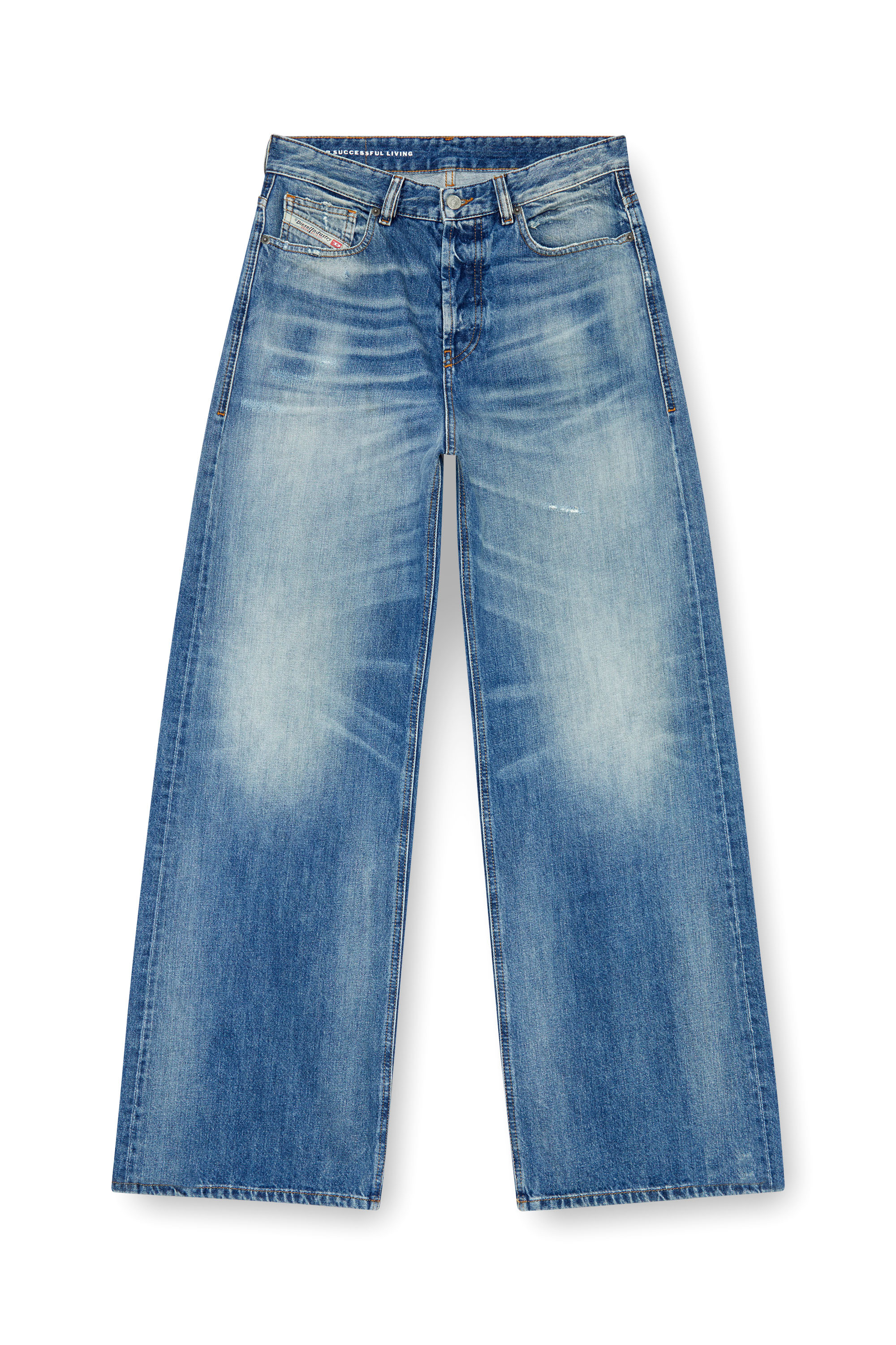 Diesel - Straight Jeans 1996 D-Sire 09J86 Donna, Blu medio - Image 5