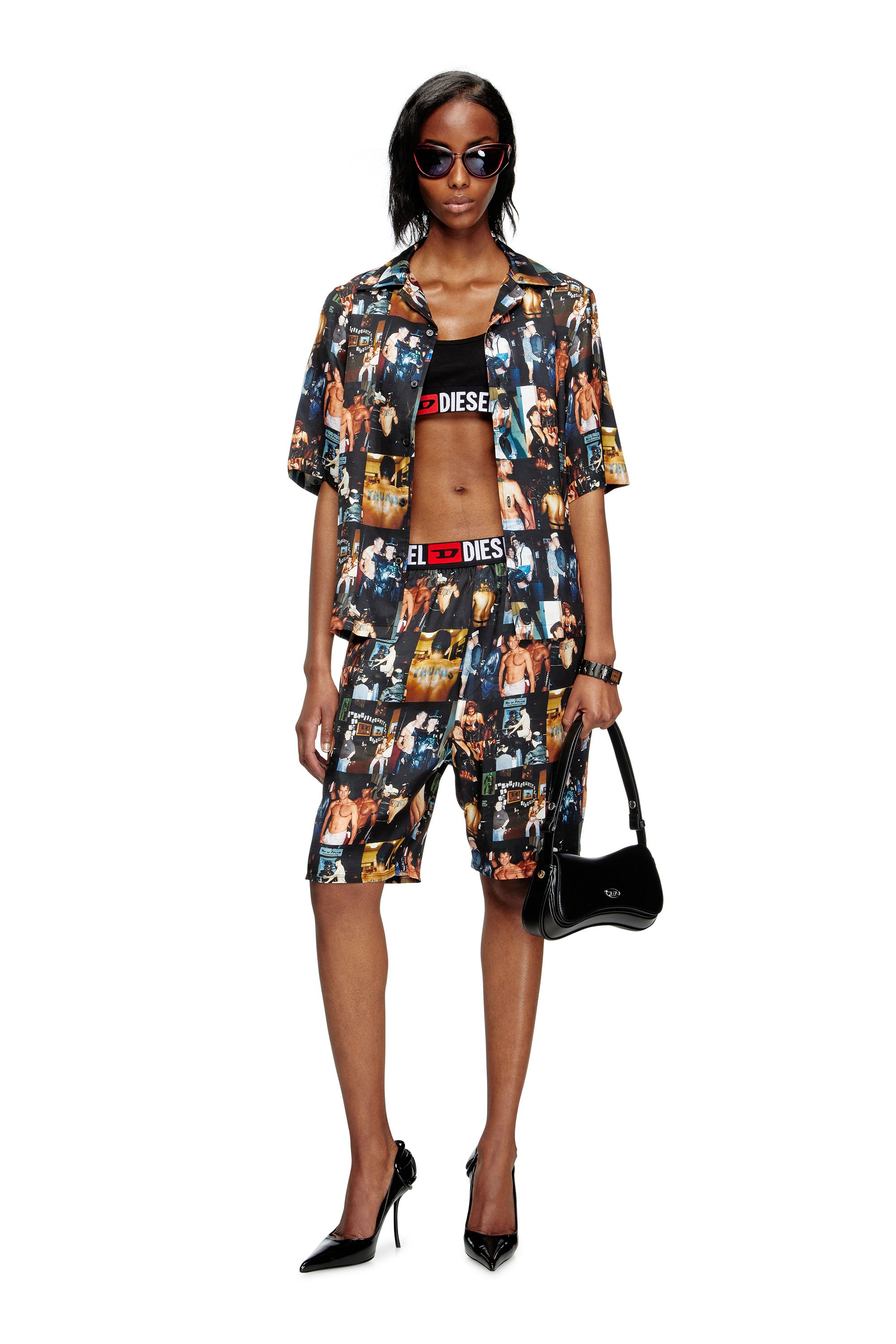 Diesel - PR-P-TOLL-SHOR-TOM25, Short con stampe grafiche Unisex in Nero - 4