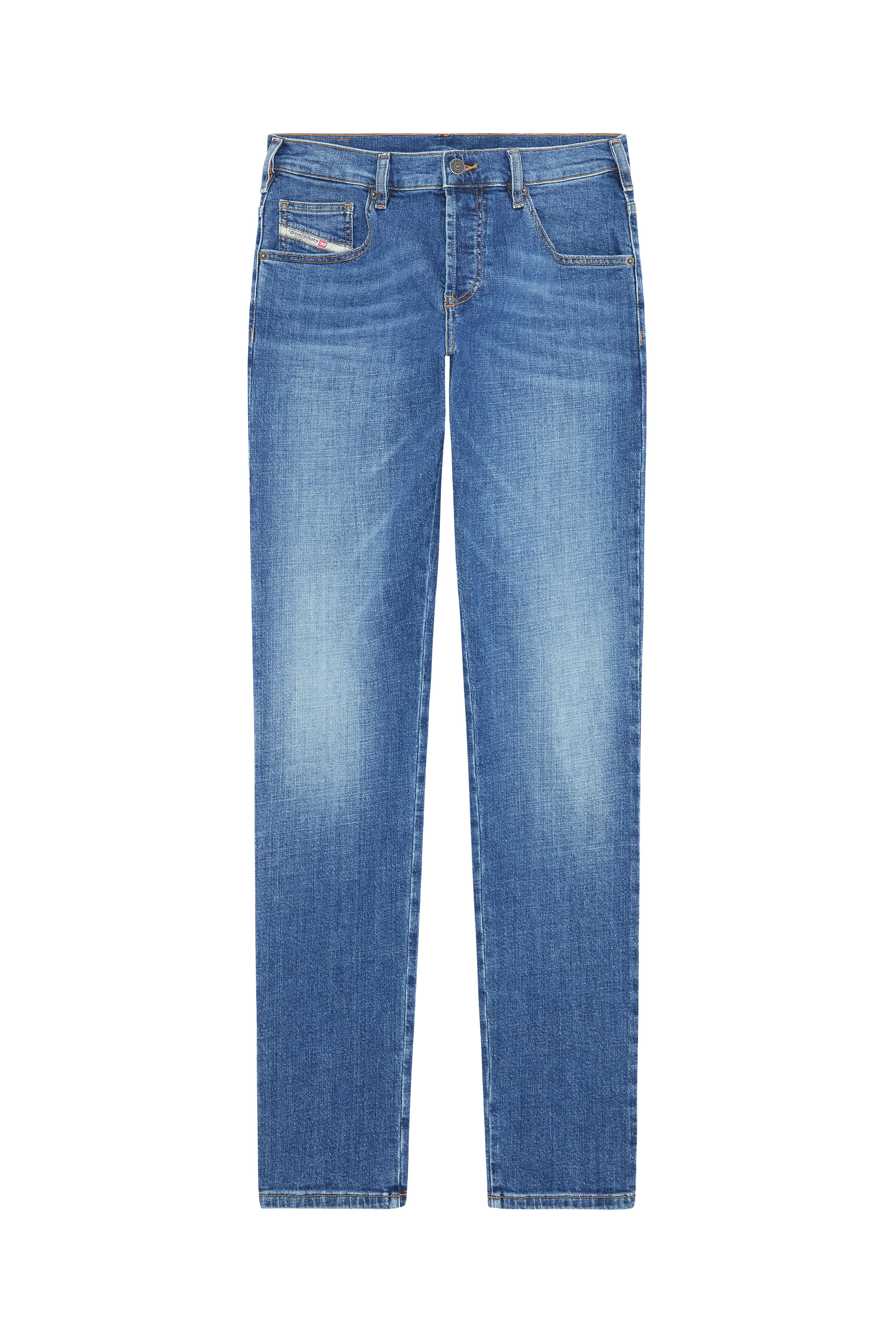 Diesel - D-Yennox 0IHAT Tapered Jeans, Blu medio - Image 6