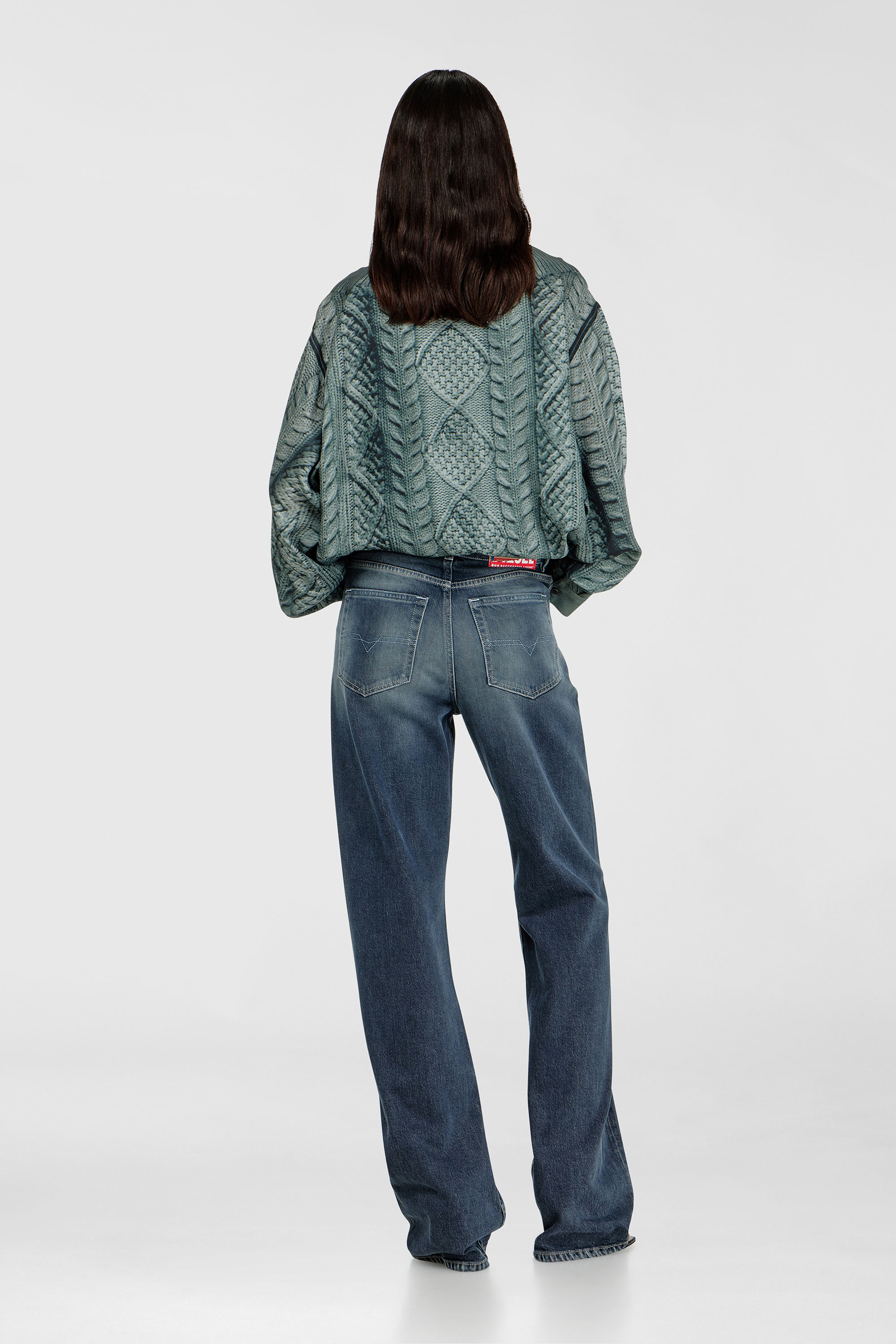 Diesel - Regular Jeans 1971 D-Sent 007EI Donna, Blu Scuro - Image 3