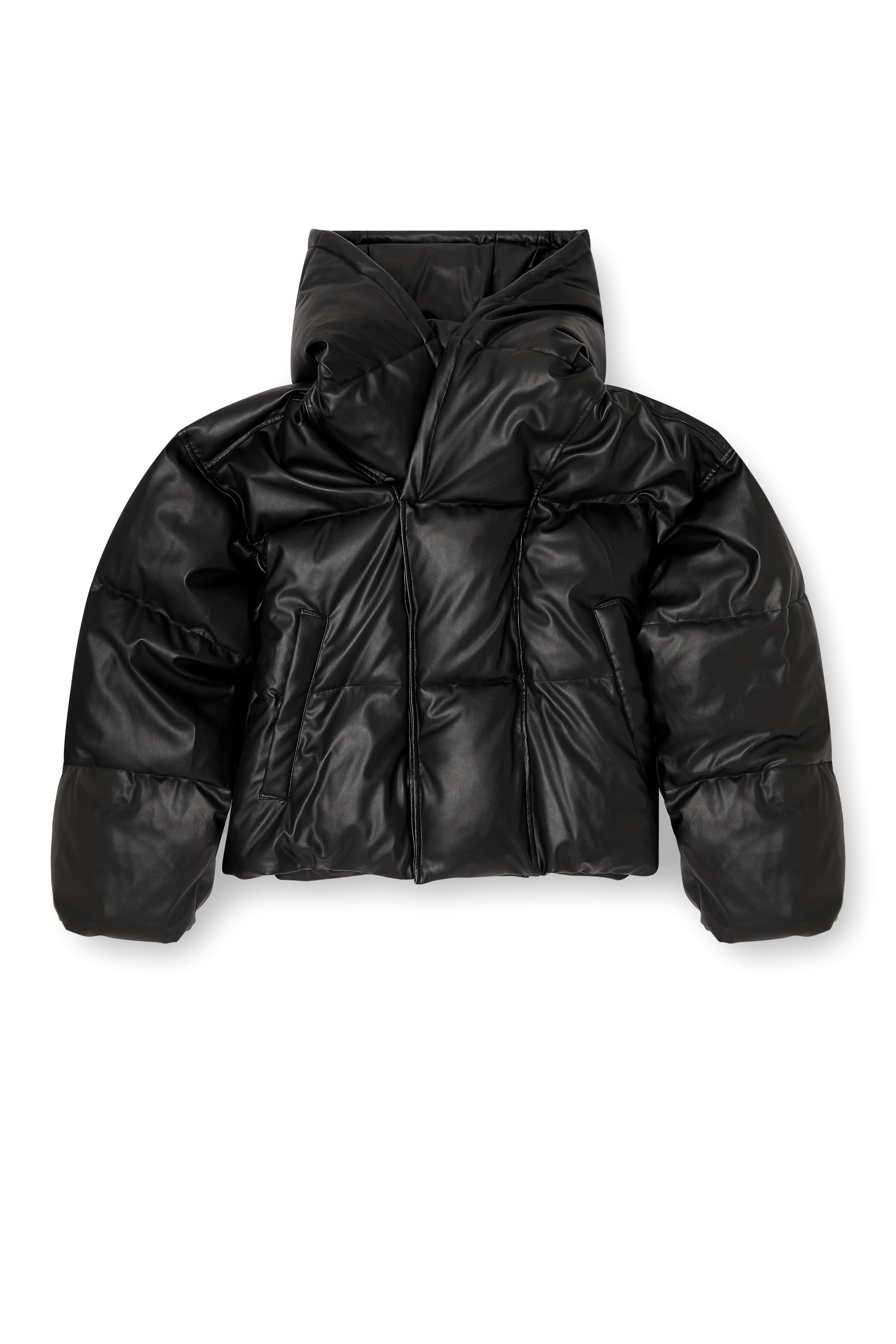 Diesel - W-MYLEY, Giacca imbottita in tessuto coated Uomo in Nero - 3