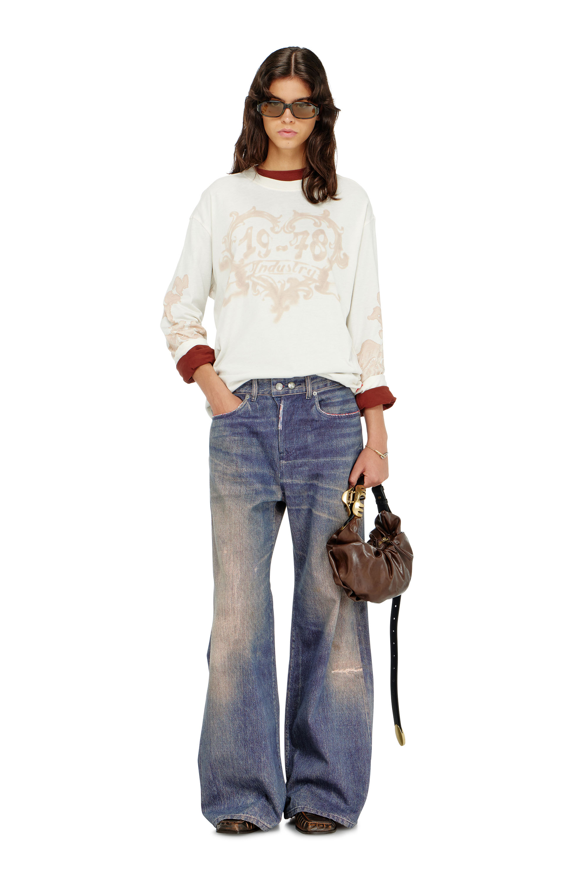 Diesel - Relaxed Jeans 1996 D-Sire 09P95 Donna, Blu Scuro - Image 1