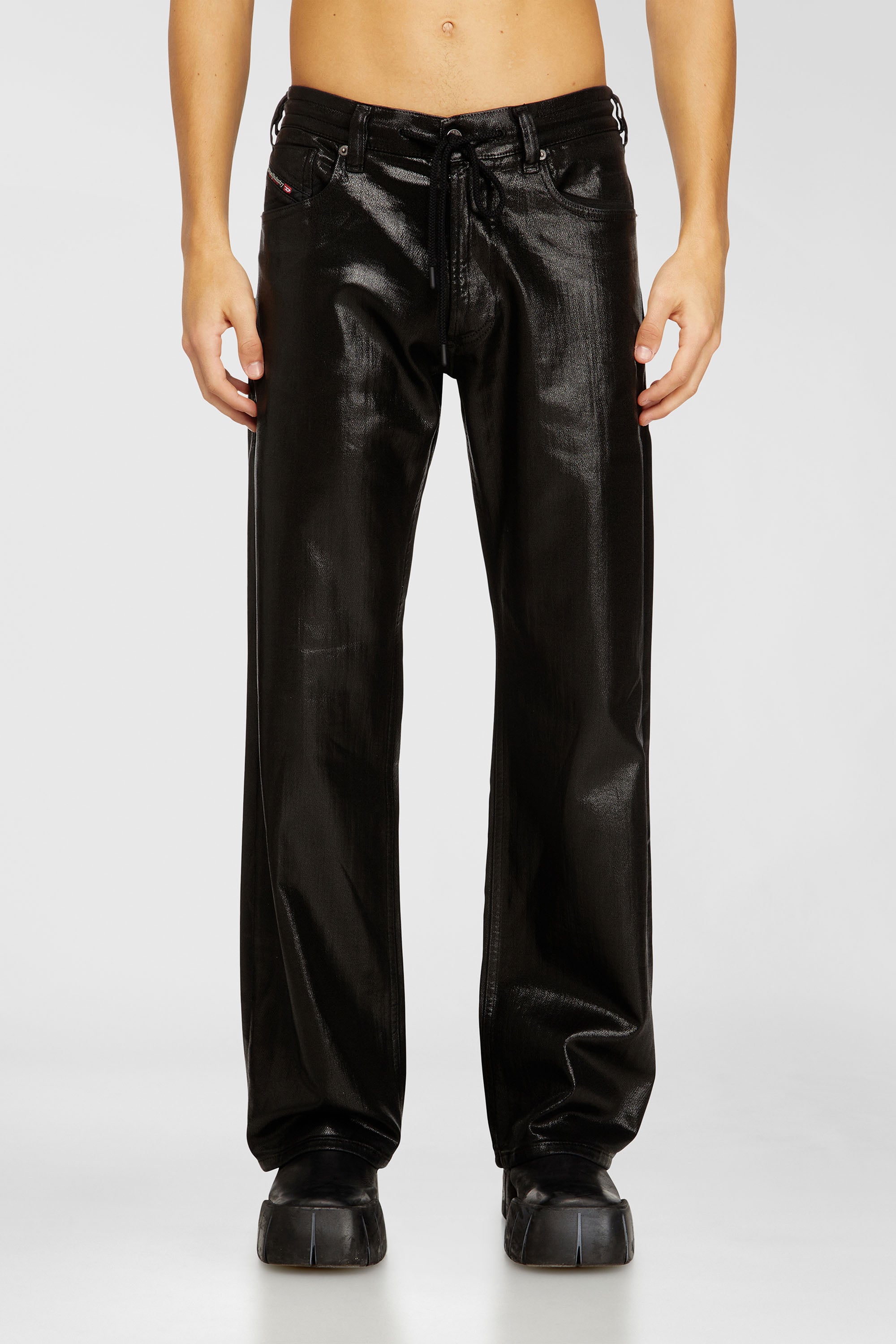 Diesel - Relaxed 2080 D-Reel Joggjeans&reg; 068VD Uomo, Nero/Grigio scuro - Image 1