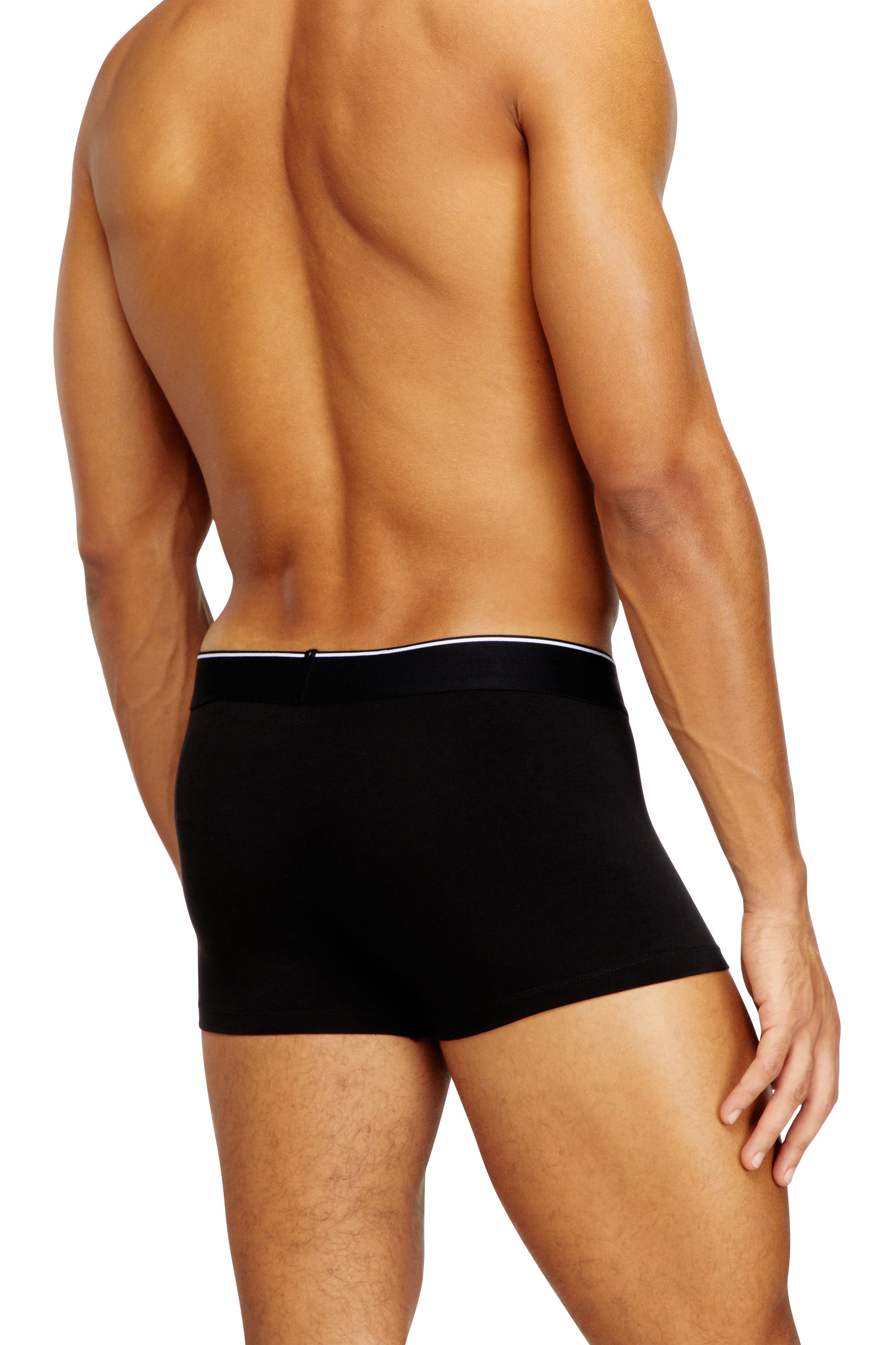 Diesel - DAMIEN-D-BOX-3PACK, Confezione da 3 boxer in cotone elasticizzato con stampa integrale Uomo in Nero - 4