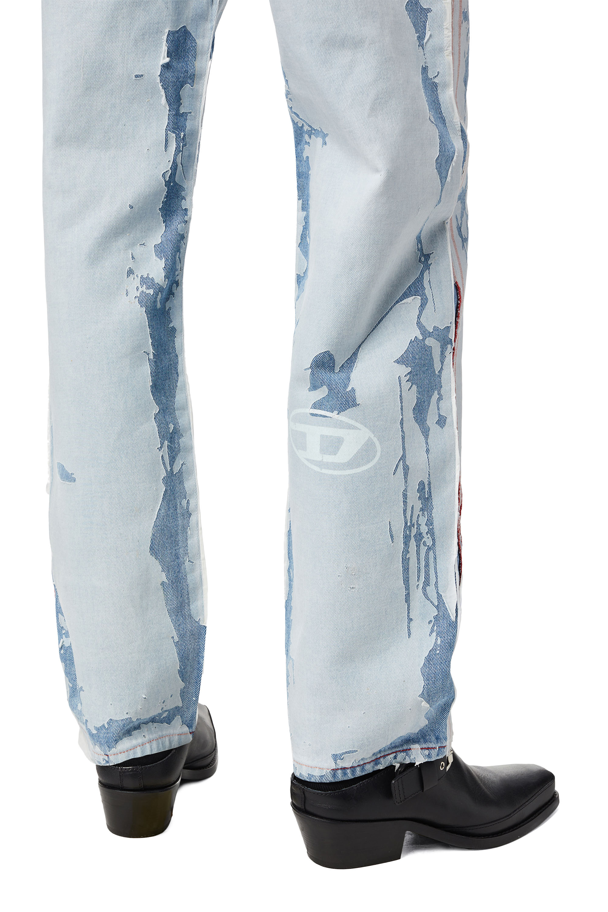 Diesel - 2010 007B6 Straight Jeans, Blu Chiaro - Image 7