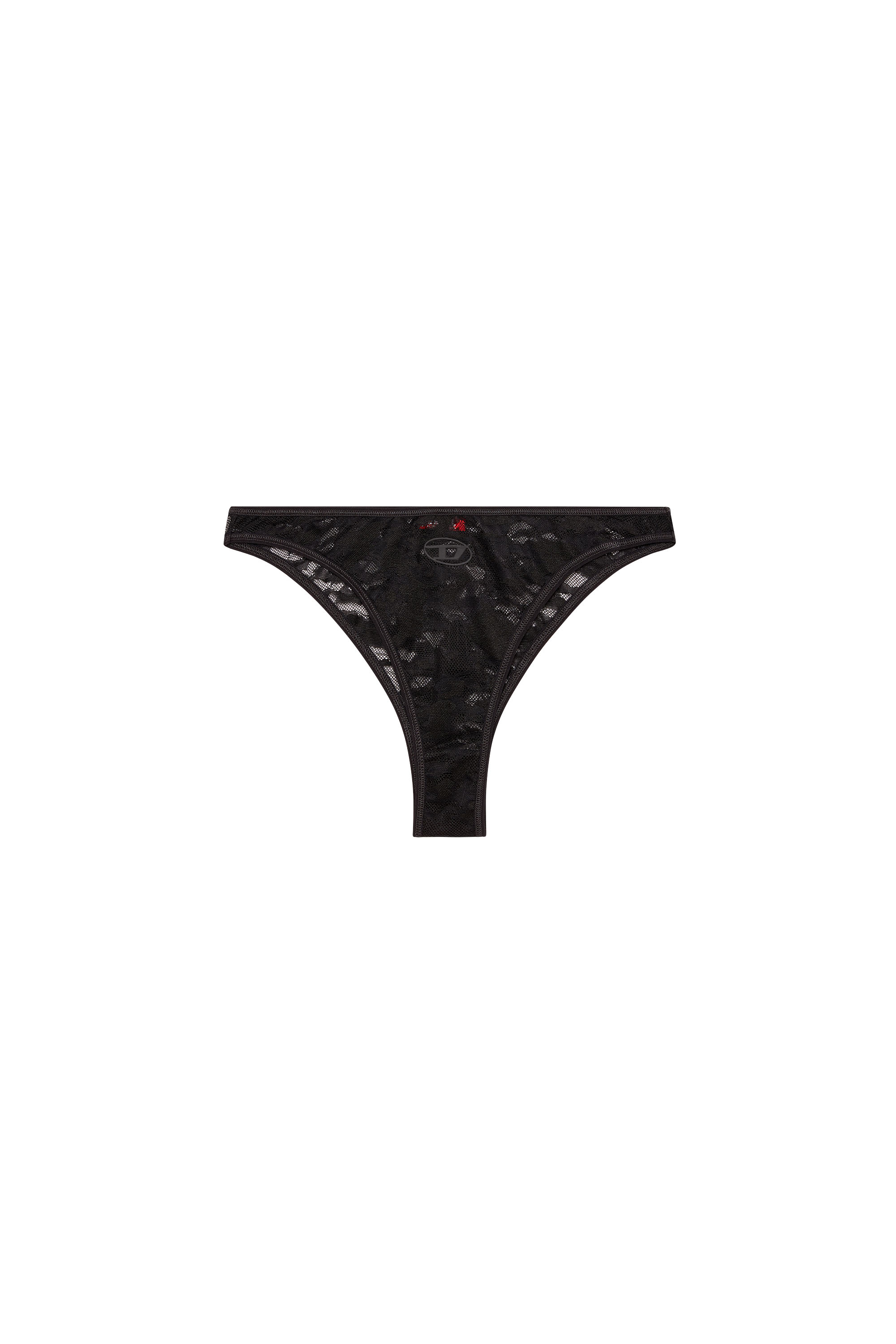Diesel - PUNCHY-UTLT, Slip in pizzo camouflage Donna in Nero - 4