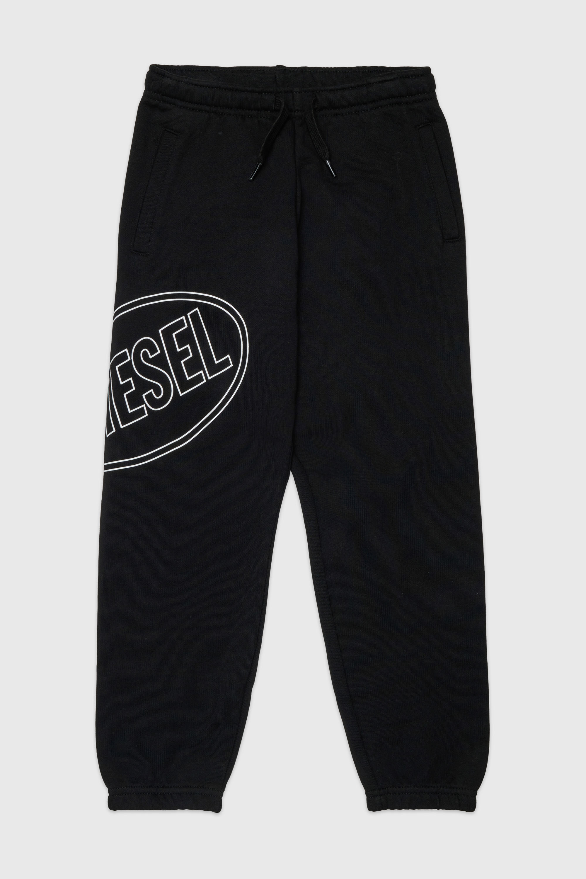 Diesel - PCIRCLE, Pantaloni della tuta con stampa laterale Uomo in Nero - 1