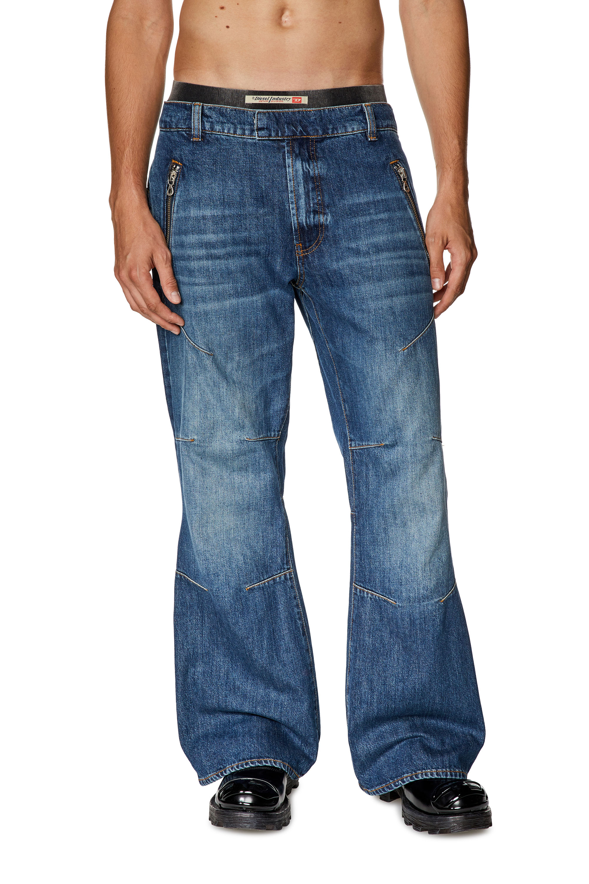 Diesel - Straight Jeans D-Ismis 0HJAW, Blu Scuro - Image 1