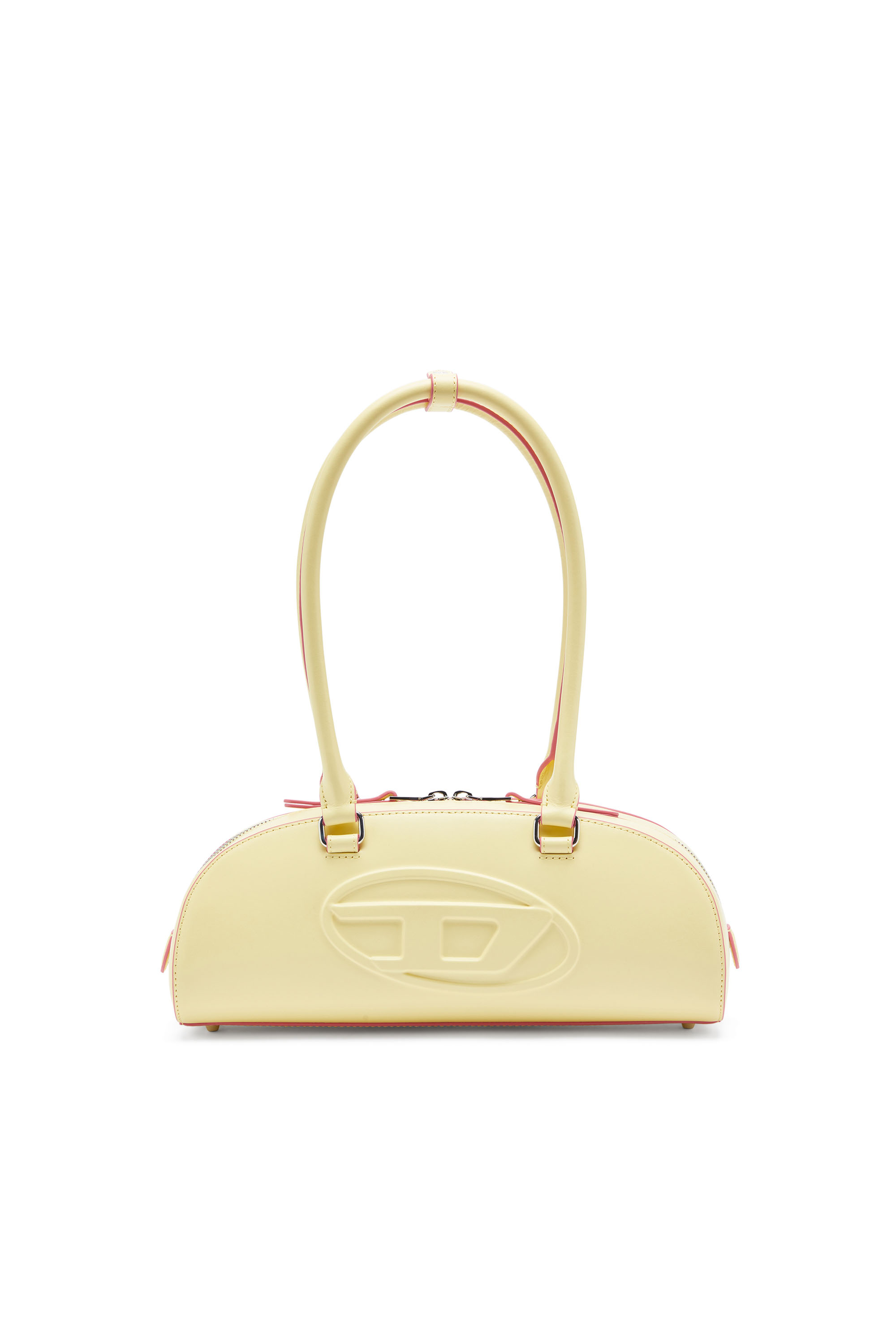 Diesel - 1DR DOME SHOULDER EW, 1DR Dome - Borsa bowling rettangolare in pelle Donna in Giallo - 1