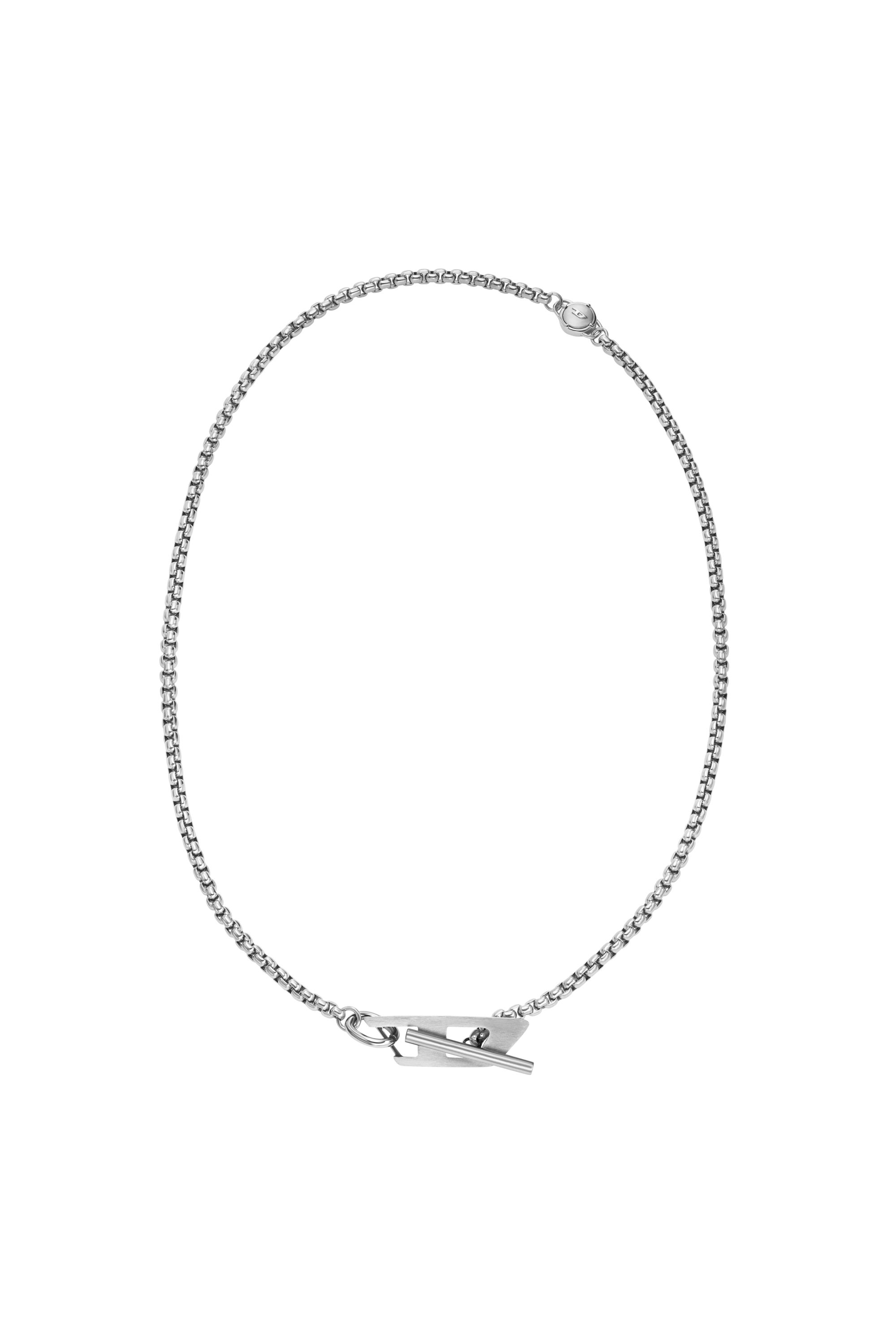 Diesel - DX1477, Collana a catena in acciaio inossidabile Unisex in Argento - 1