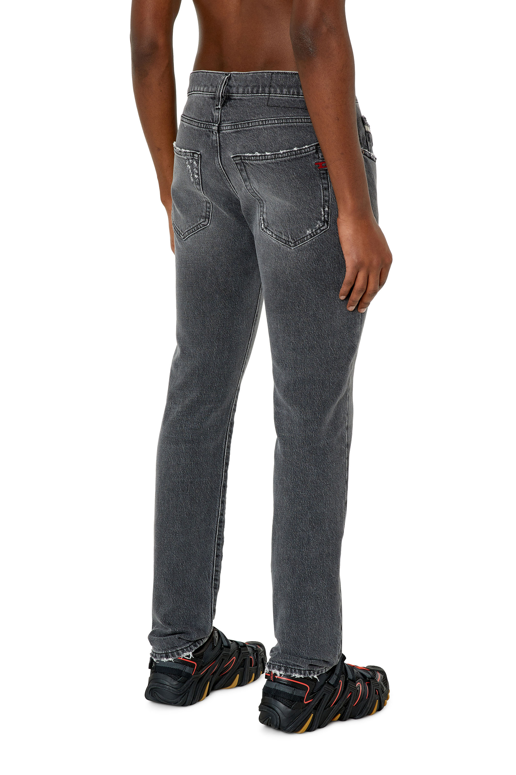 Diesel - Slim Jeans 2019 D-Strukt 09E75, Nero/Grigio scuro - Image 2