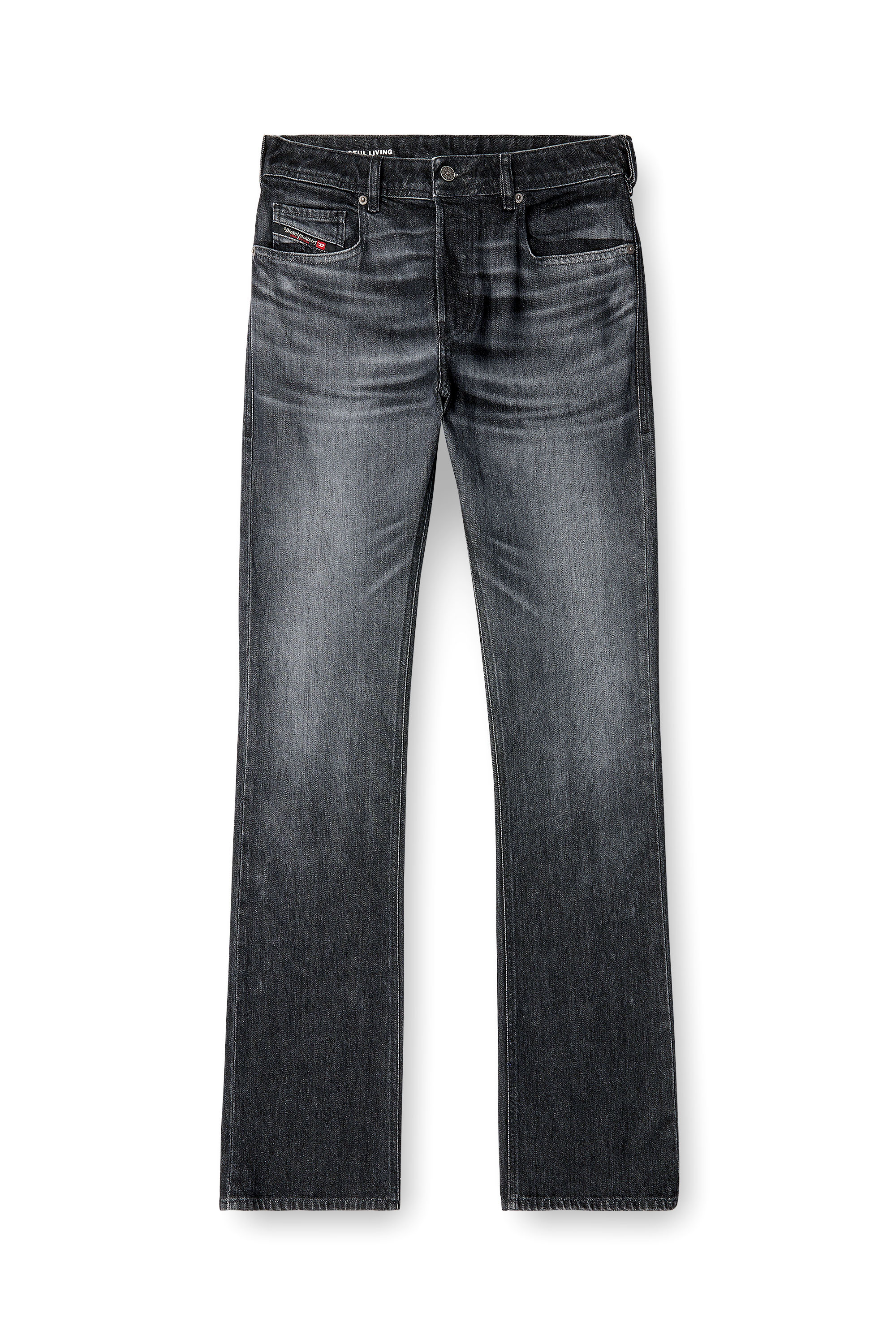 Diesel - Bootcut Jeans 2007 Zatiny 09N48 Uomo, Nero/Grigio scuro - Image 3