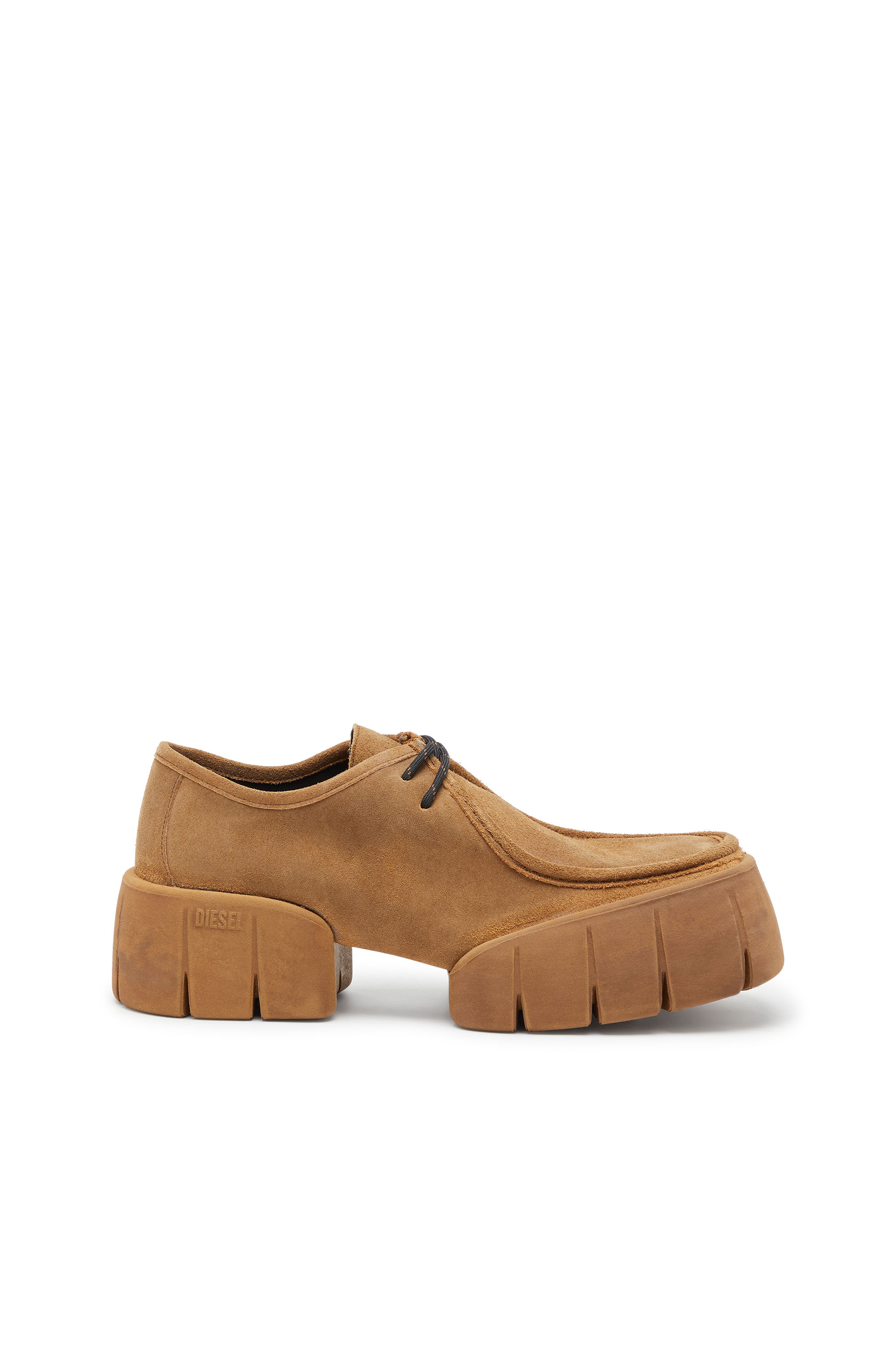Diesel - D-TEX WB, D-Tex-Scarpa mocassino in suede cerato Uomo in Marrone - 1