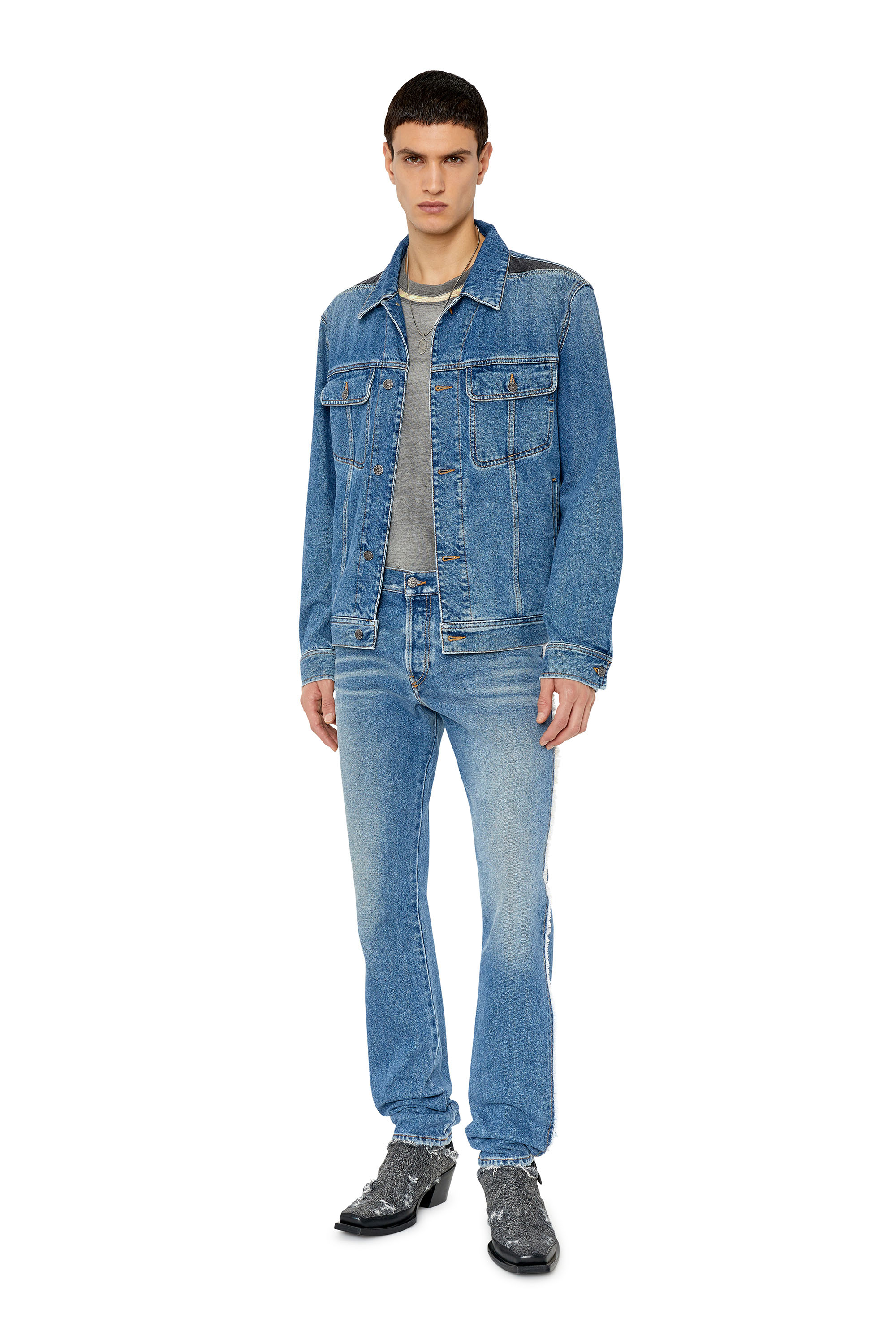 Diesel - 1995 D-Sark 09F20 Straight Jeans, Blu medio - Image 5