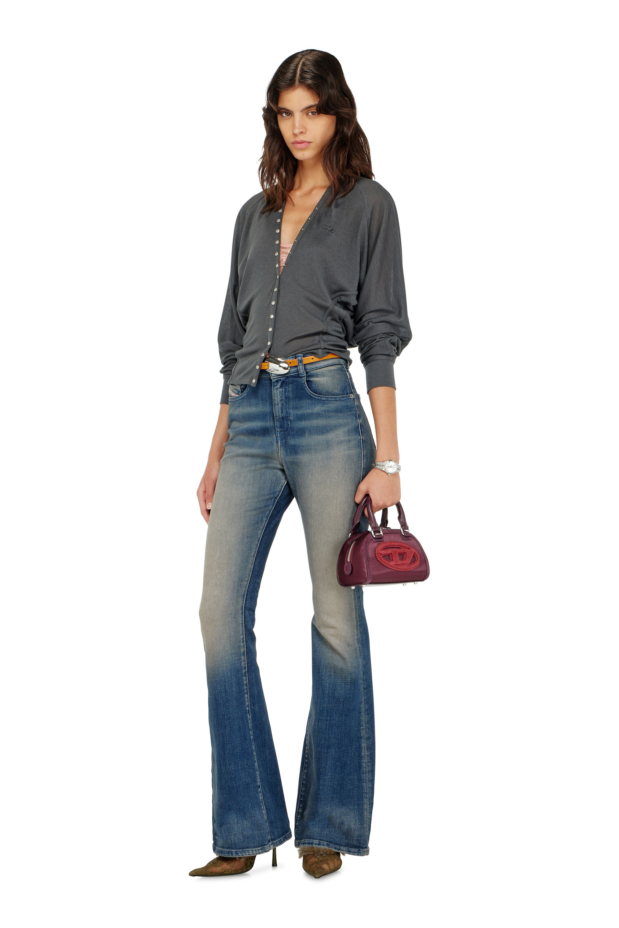Diesel - T-ISERINA, Cardigan in misto Tencel con maniche a pipistrello Donna in ToBeDefined - 2