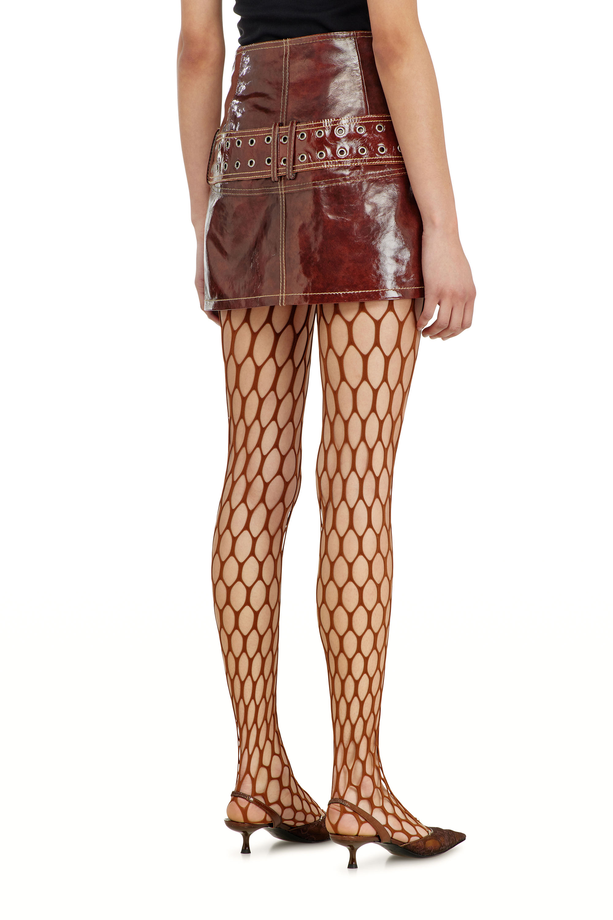 Diesel - L-EVANT, Minigonna in vernice con cintura Donna in ToBeDefined - 4