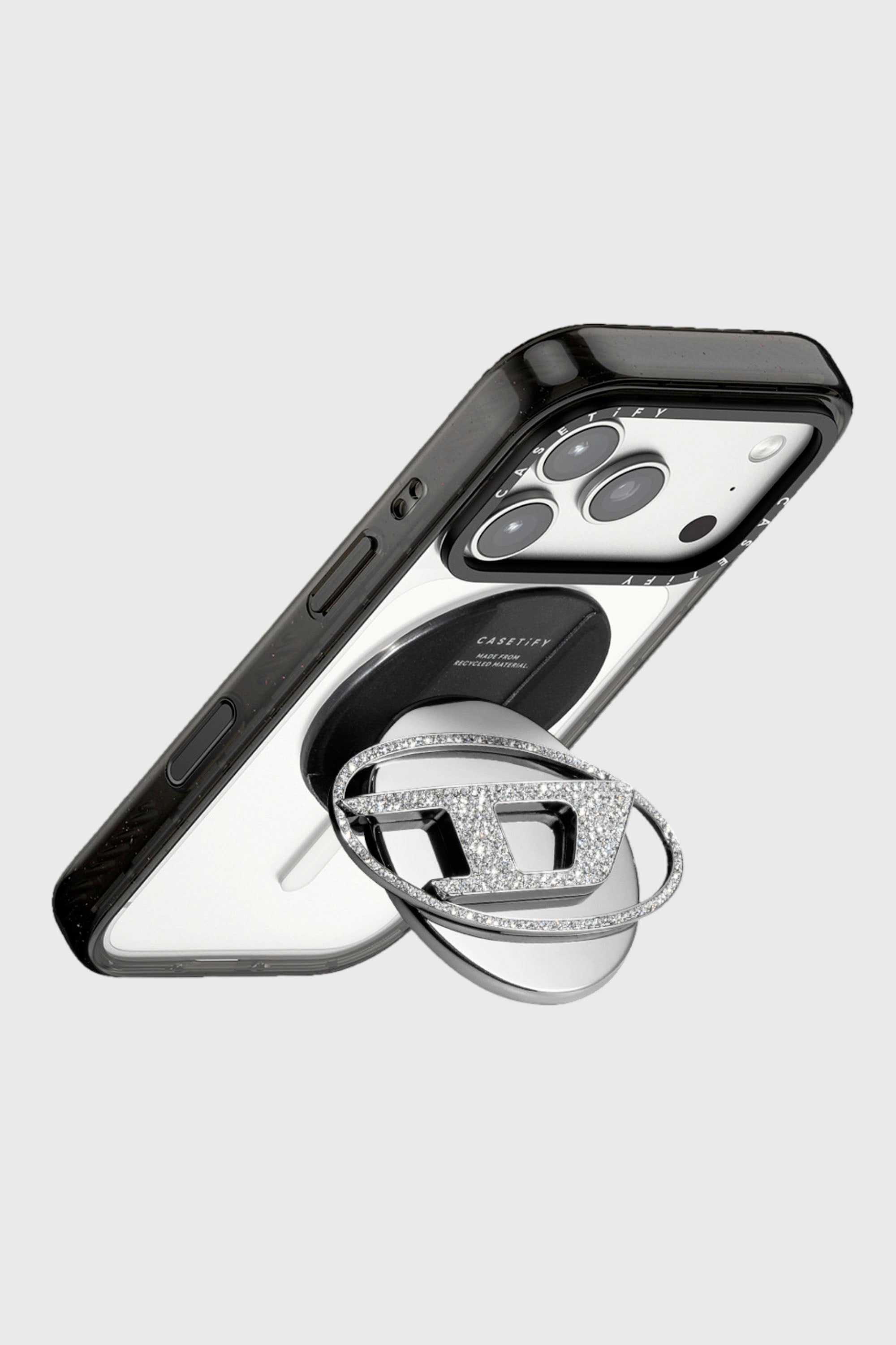 Diesel - 60604 GRIP STAND GRIP STAND, Impugnatura & Supporto Oval D Unisex in Argento - 2