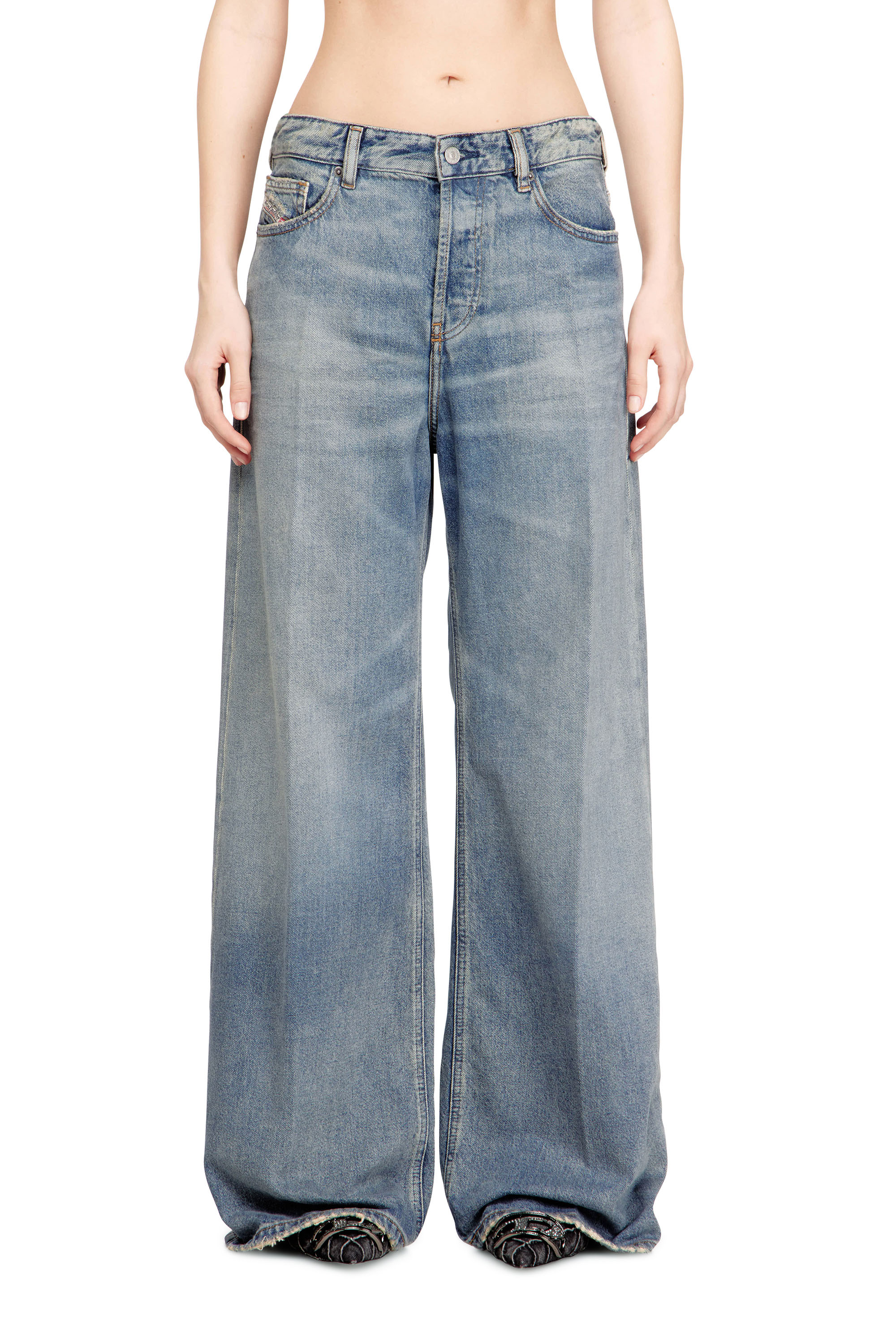 Diesel - Relaxed Jeans 1996 D-Sire 0BEBL Donna, Blu medio - Image 1