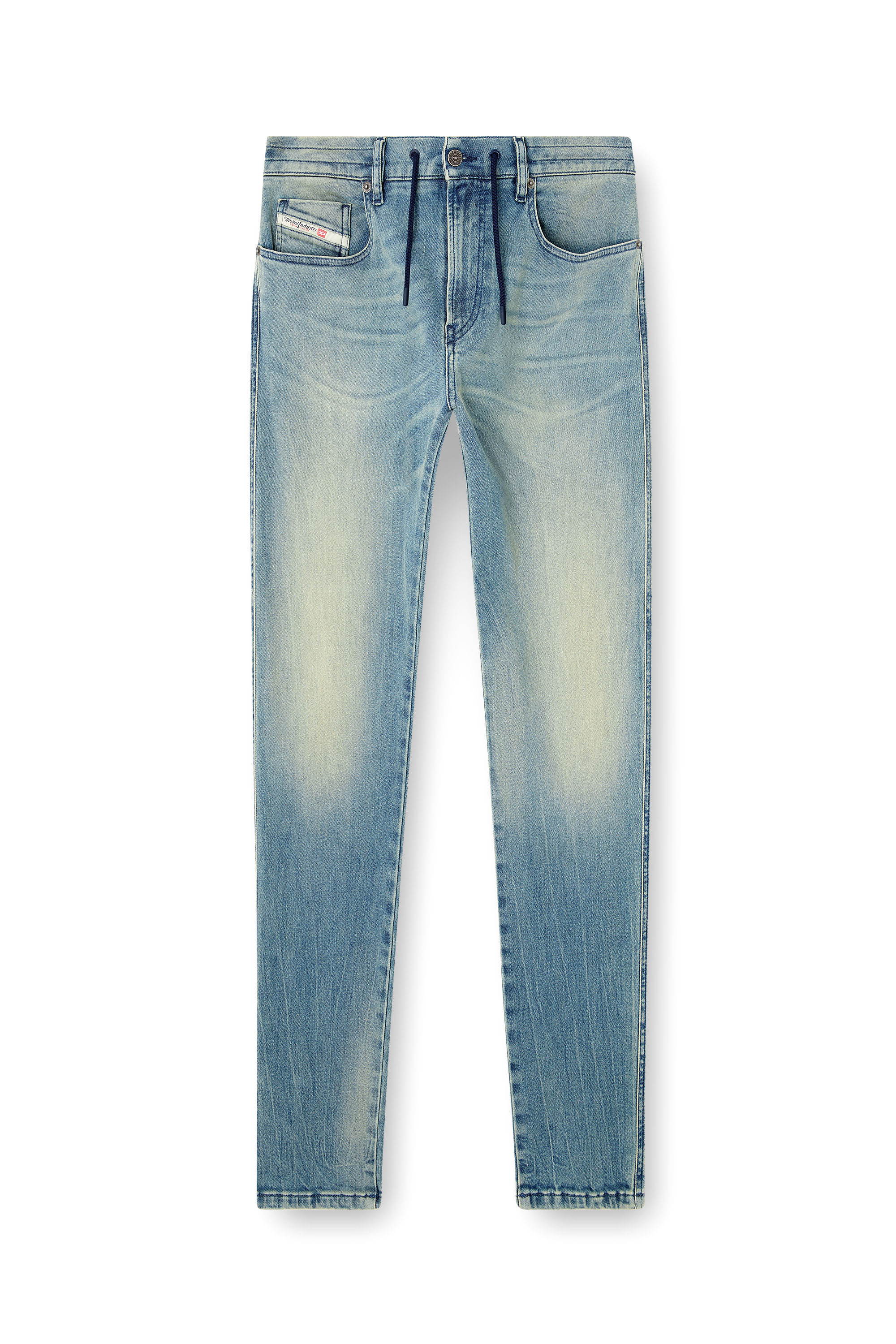 Diesel - Slim 2060 D-Strukt Joggjeans® 09M31 Uomo, Blu Chiaro - Image 3