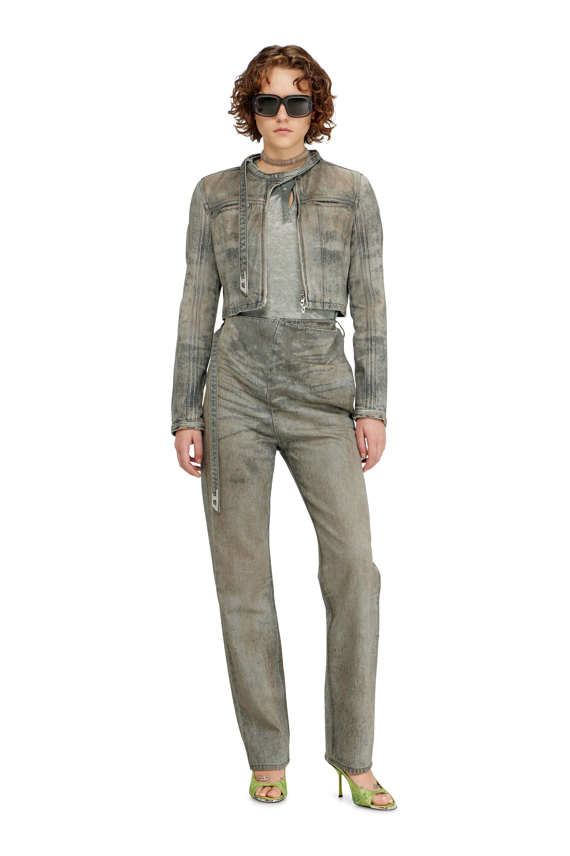 Diesel - Slim Jeans D-THALIRA 09P24 Donna, Grigio - Image 2