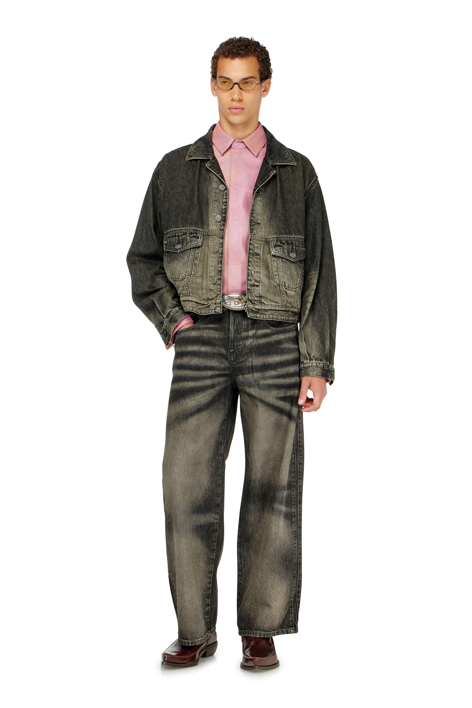 Diesel - Relaxed Jeans 1982 D-Hakou 09R33 Unisex, Nero/Grigio scuro - Image 1