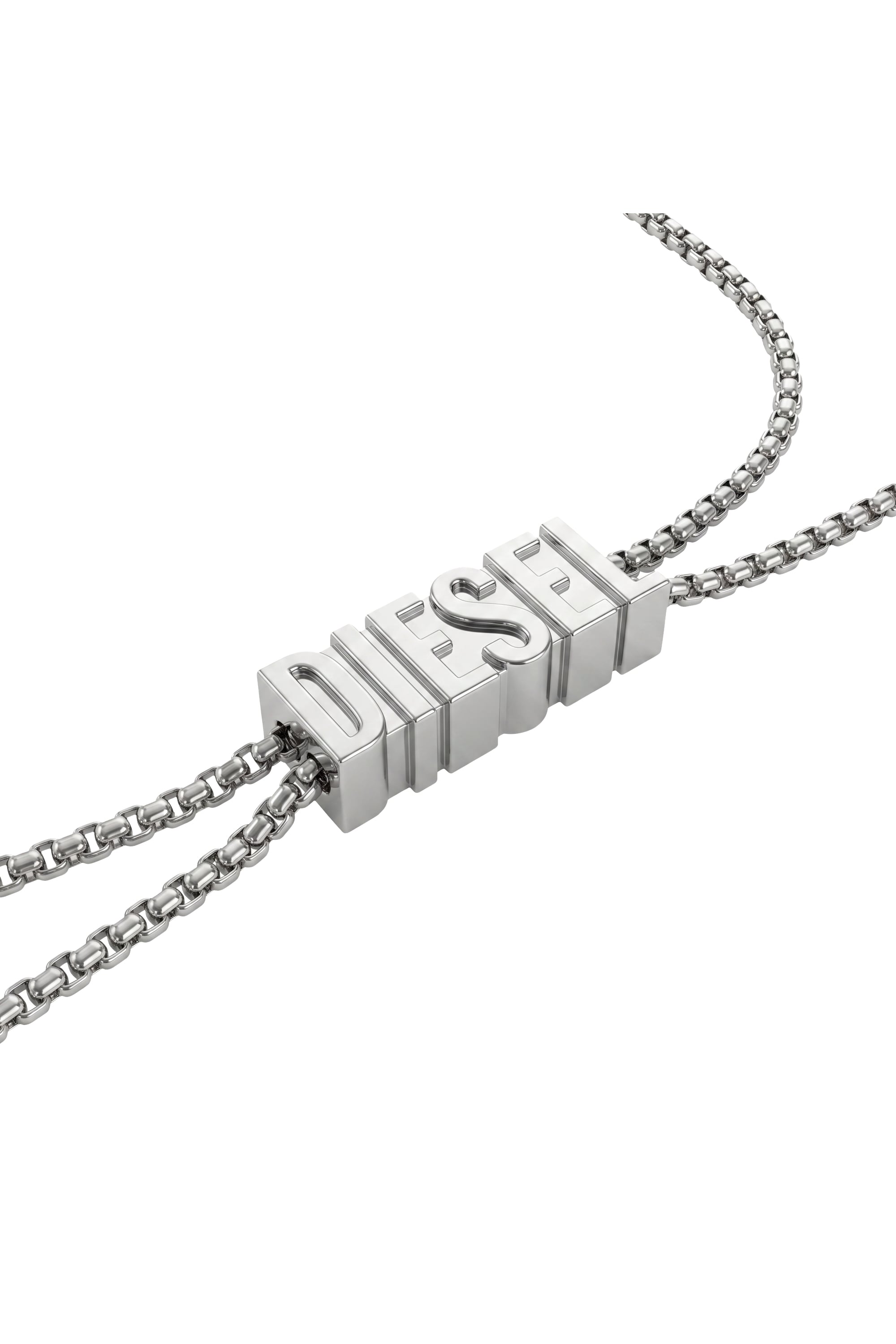 Diesel - 60669 EARBUDS CHAIN EARBUNDS CHAIN, Cordino D Chain per auricolari Unisex in Argento - 3