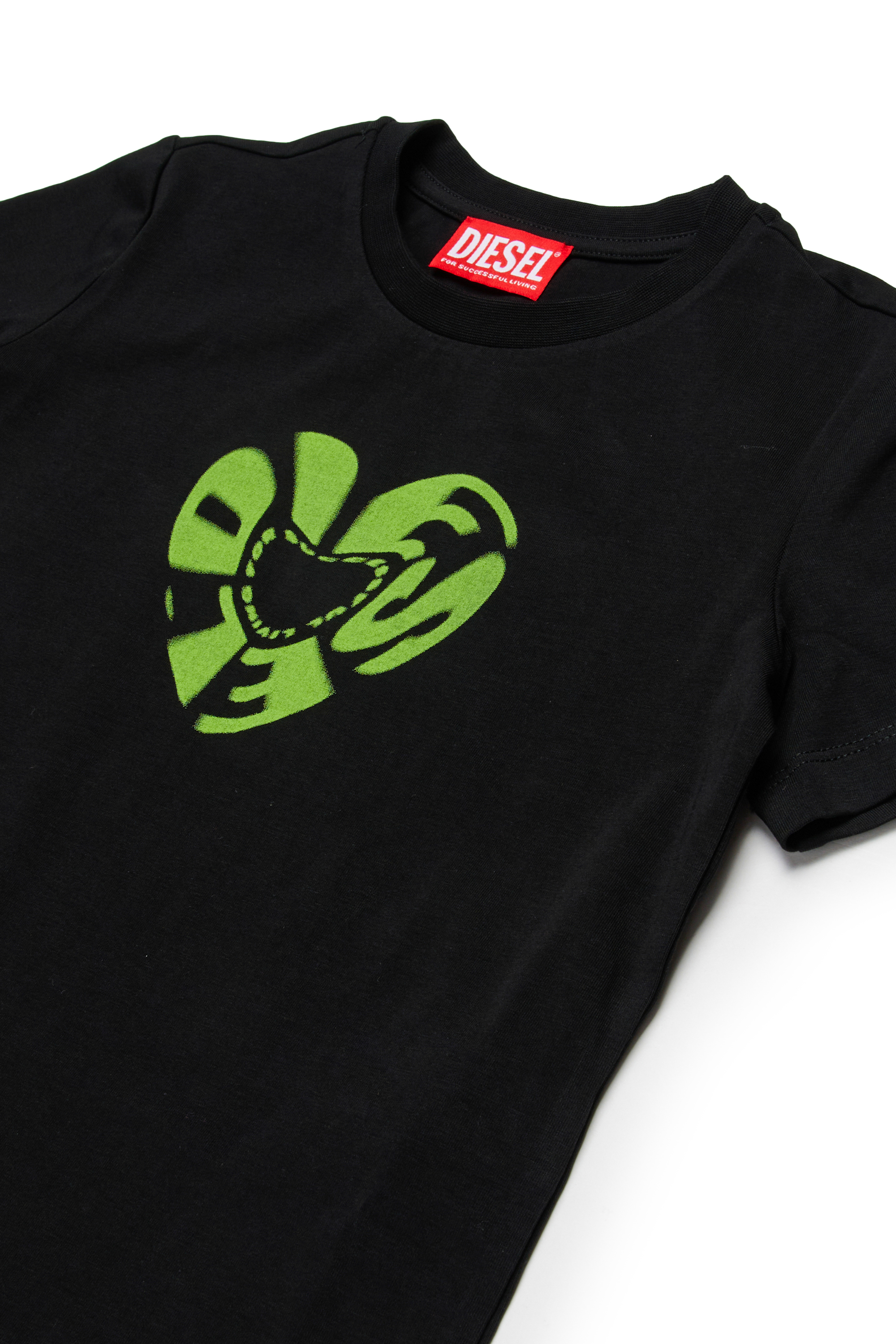 Diesel - TIPRID, T-shirt in cotone con stampa grafica Donna in Nero - 3