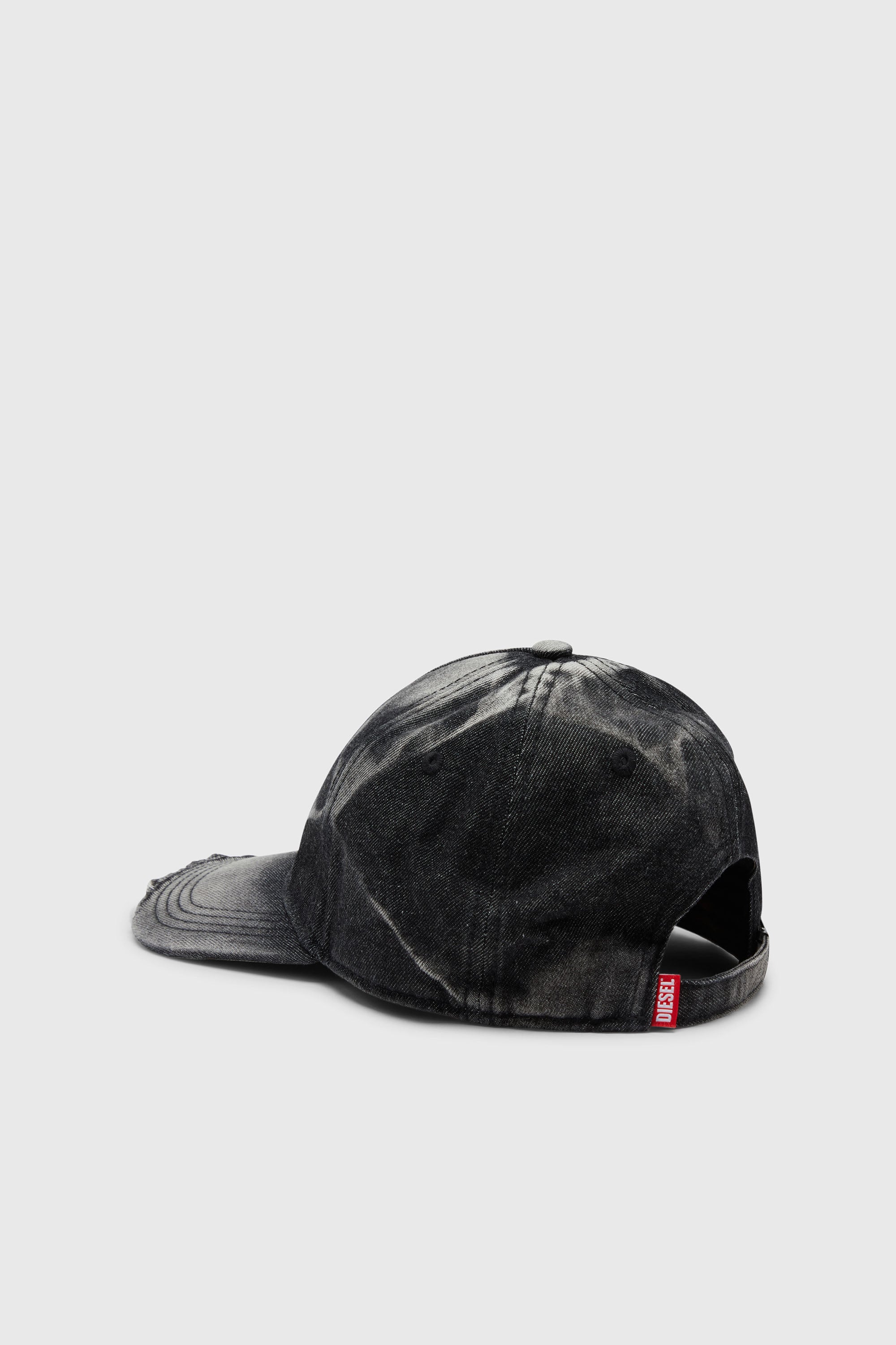 Diesel - C-SEYMON-BLACK, Cappello da baseball in denim distressed Uomo in Nero - 2