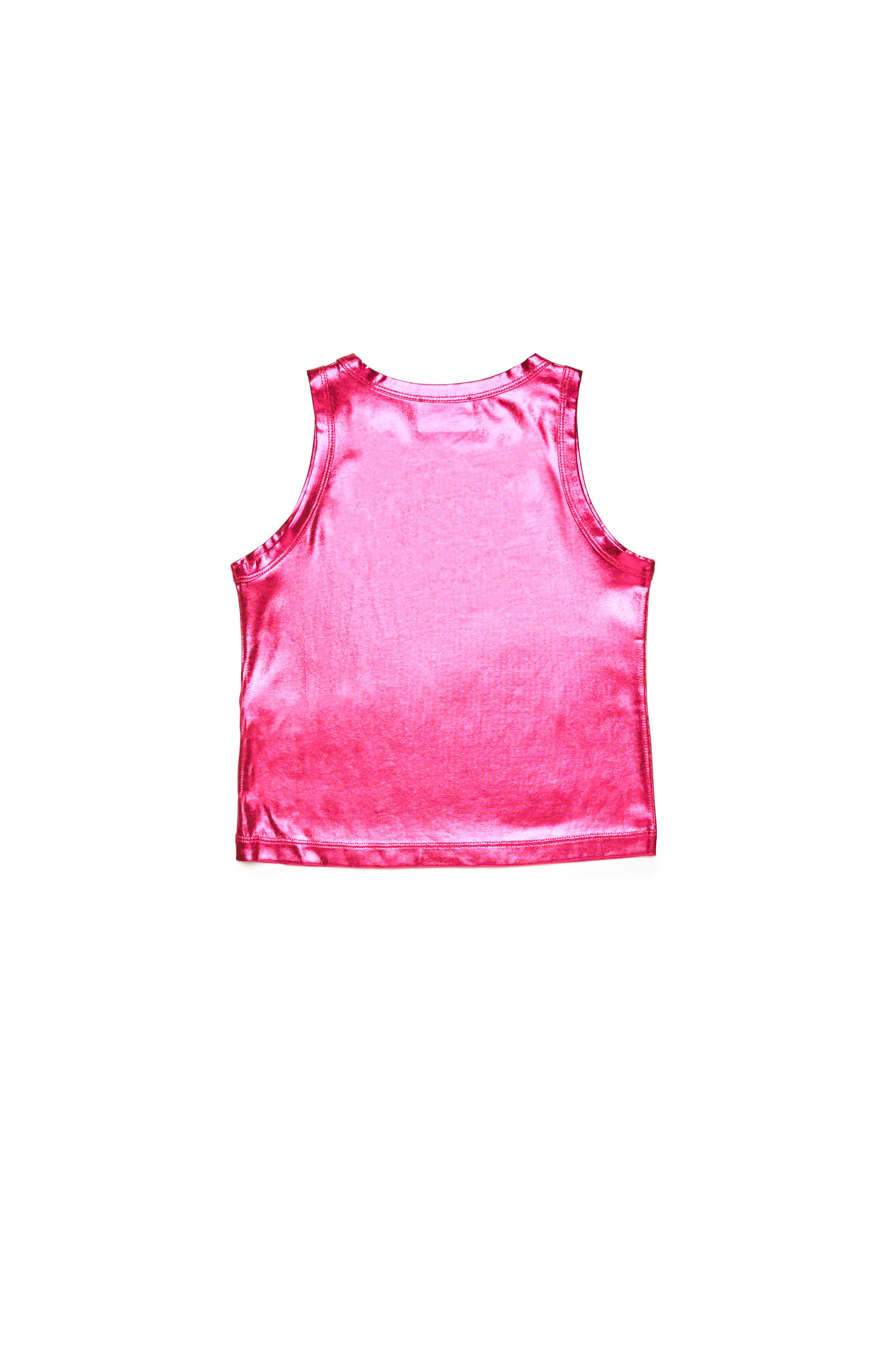 Diesel - TLYNYS, Canotta metallizzata con logo ritagliato Donna in Rosa - 2