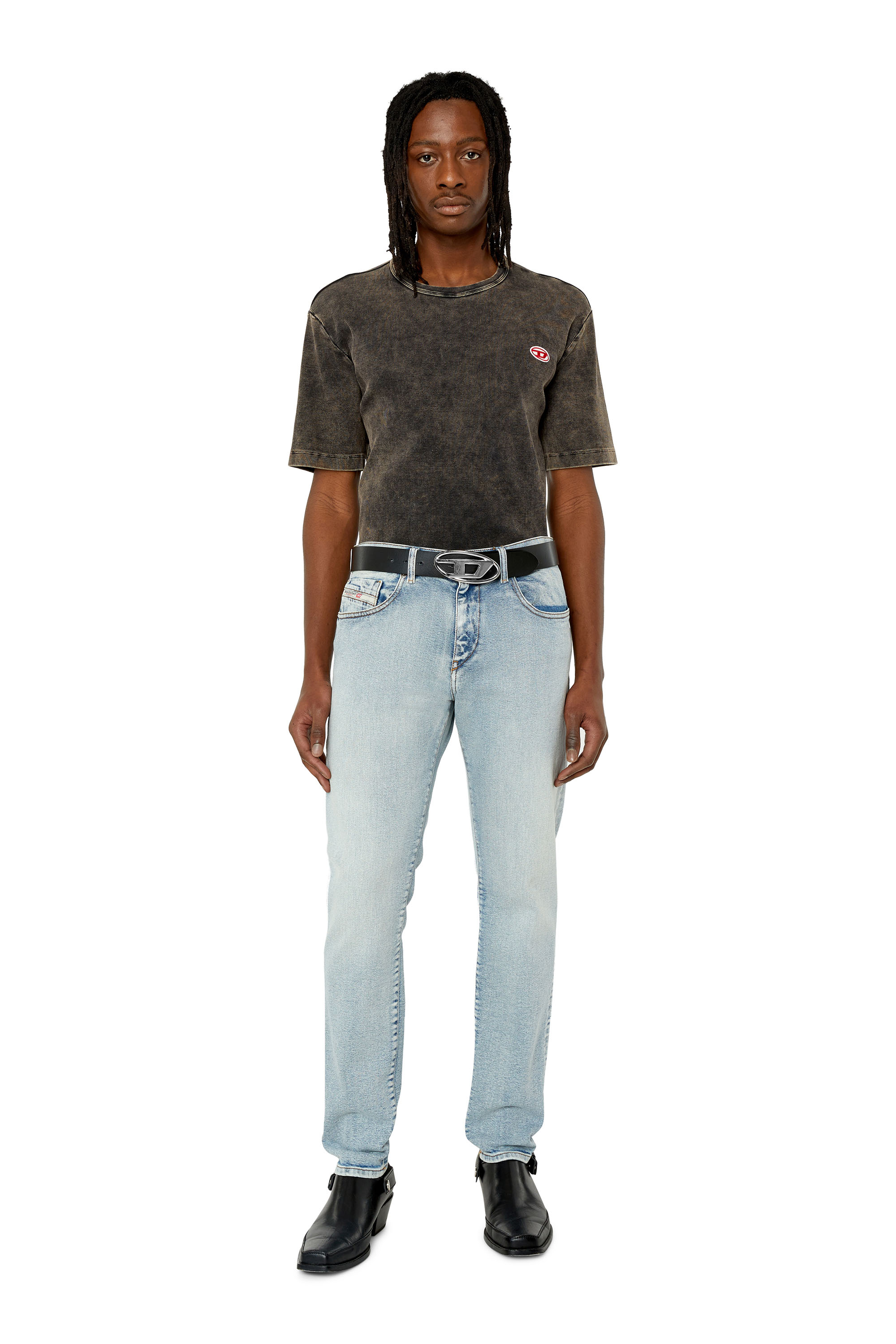 Diesel - Slim Jeans 2019 D-Strukt 9C08L, Blu Chiaro - Image 4