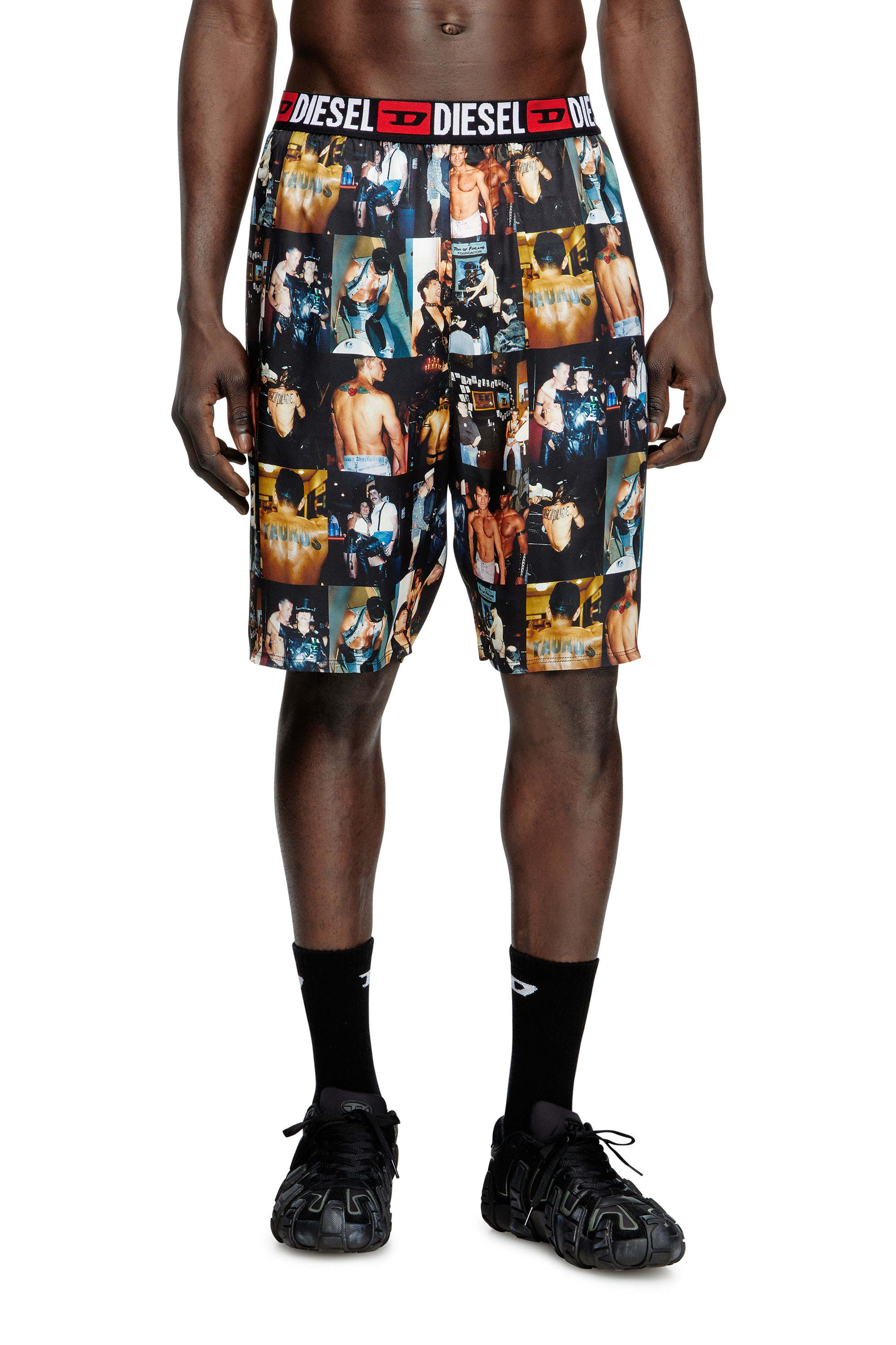 Diesel - PR-P-TOLL-SHOR-TOM25, Short con stampe grafiche Unisex in Nero - 3