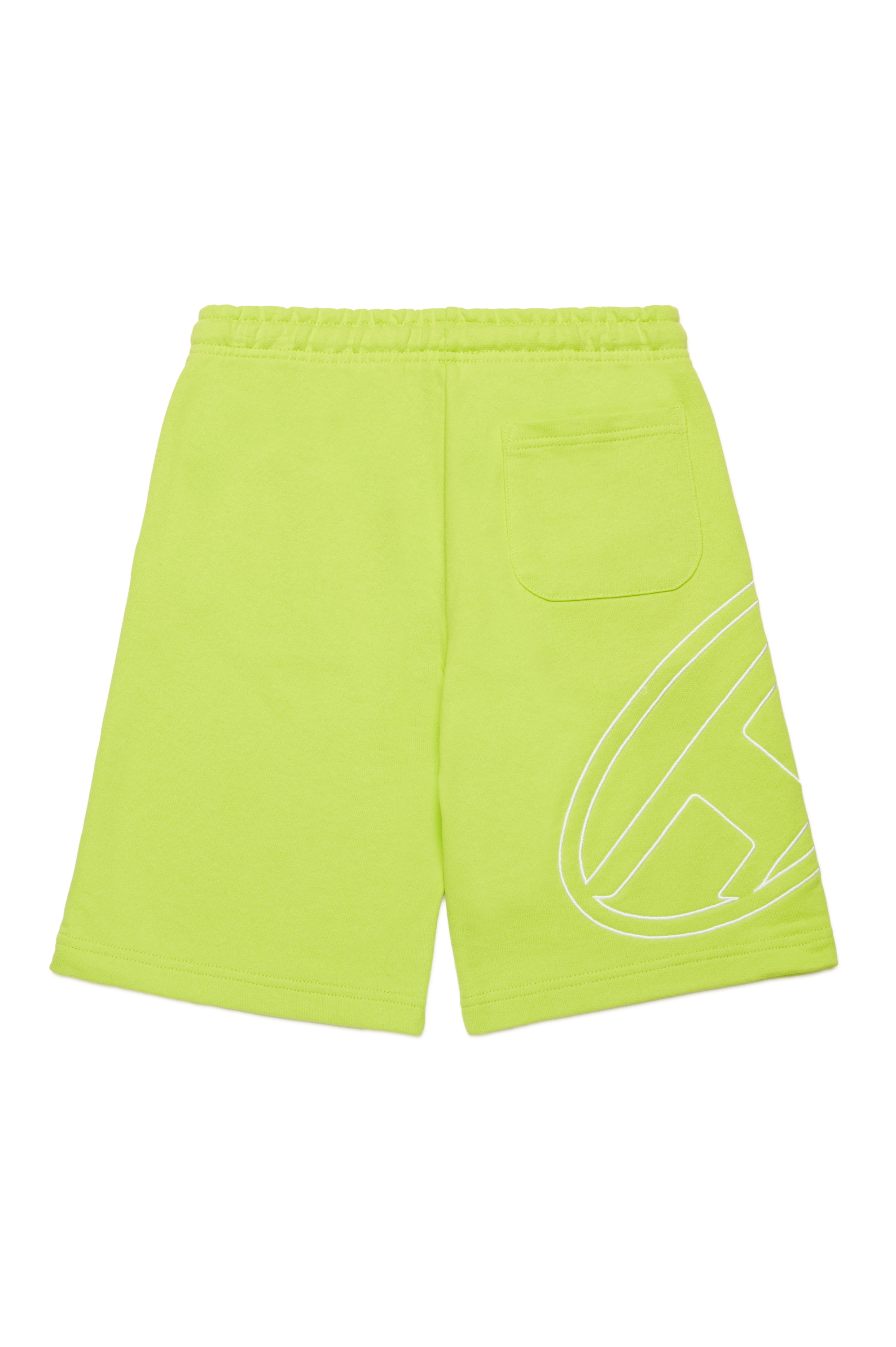 Diesel - PBETTYMEGOVALD, Shorts sportivi con ricamo Oval D Uomo in Verde - 2