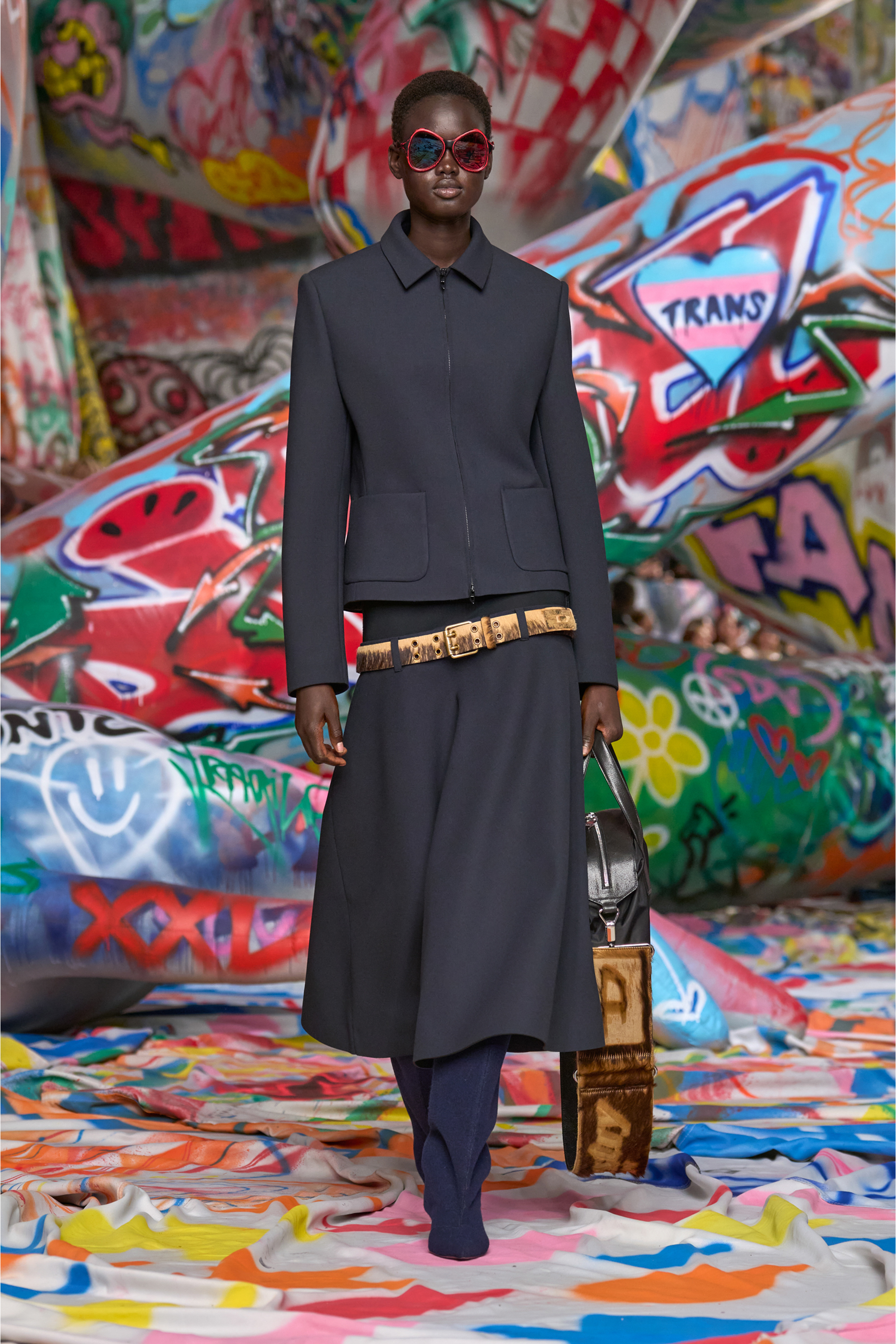 Diesel - G-CESARA-BOND, Giacca con colletto in neoprene accoppiato Donna in Blu - 3