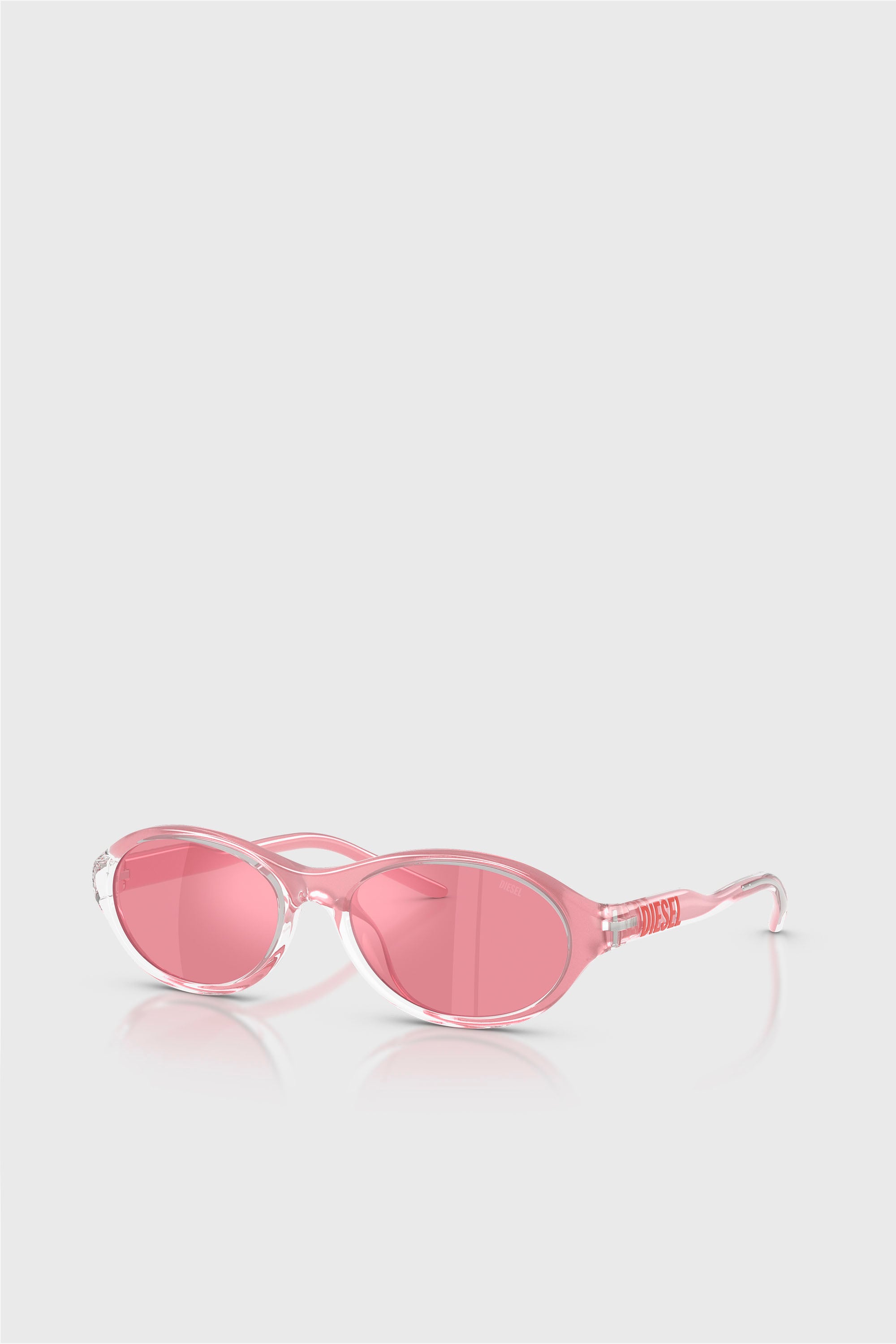 Diesel - 0DL3024U, Occhiali da sole ovali Unisex in Rosa - 2