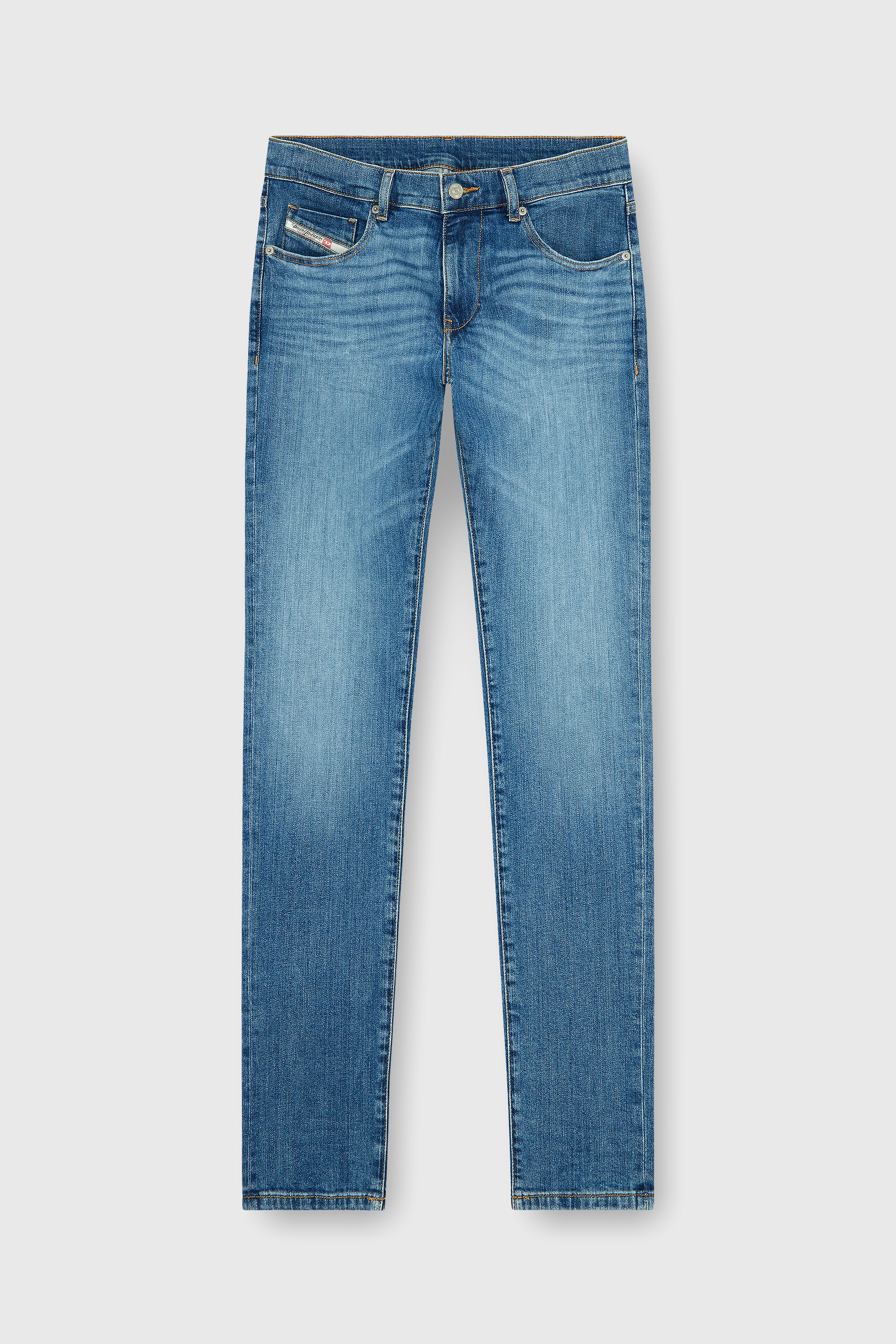 Diesel - Slim Jeans 2019 D-Strukt 0KIAL Uomo, Blu Chiaro - Image 6