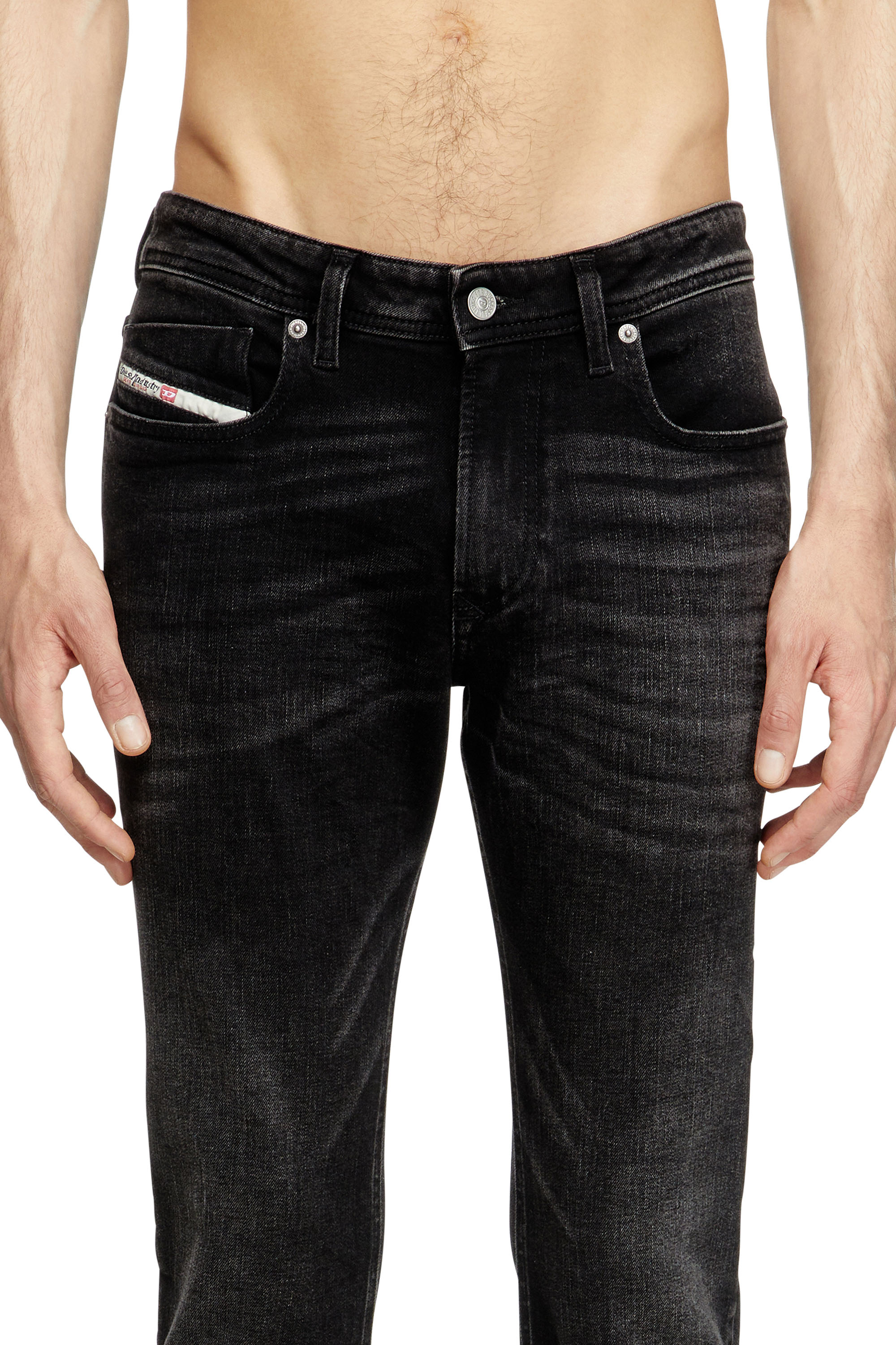 Diesel - Skinny Jeans 1979 Sleenker 0GRDA Uomo, Nero/Grigio scuro - Image 4