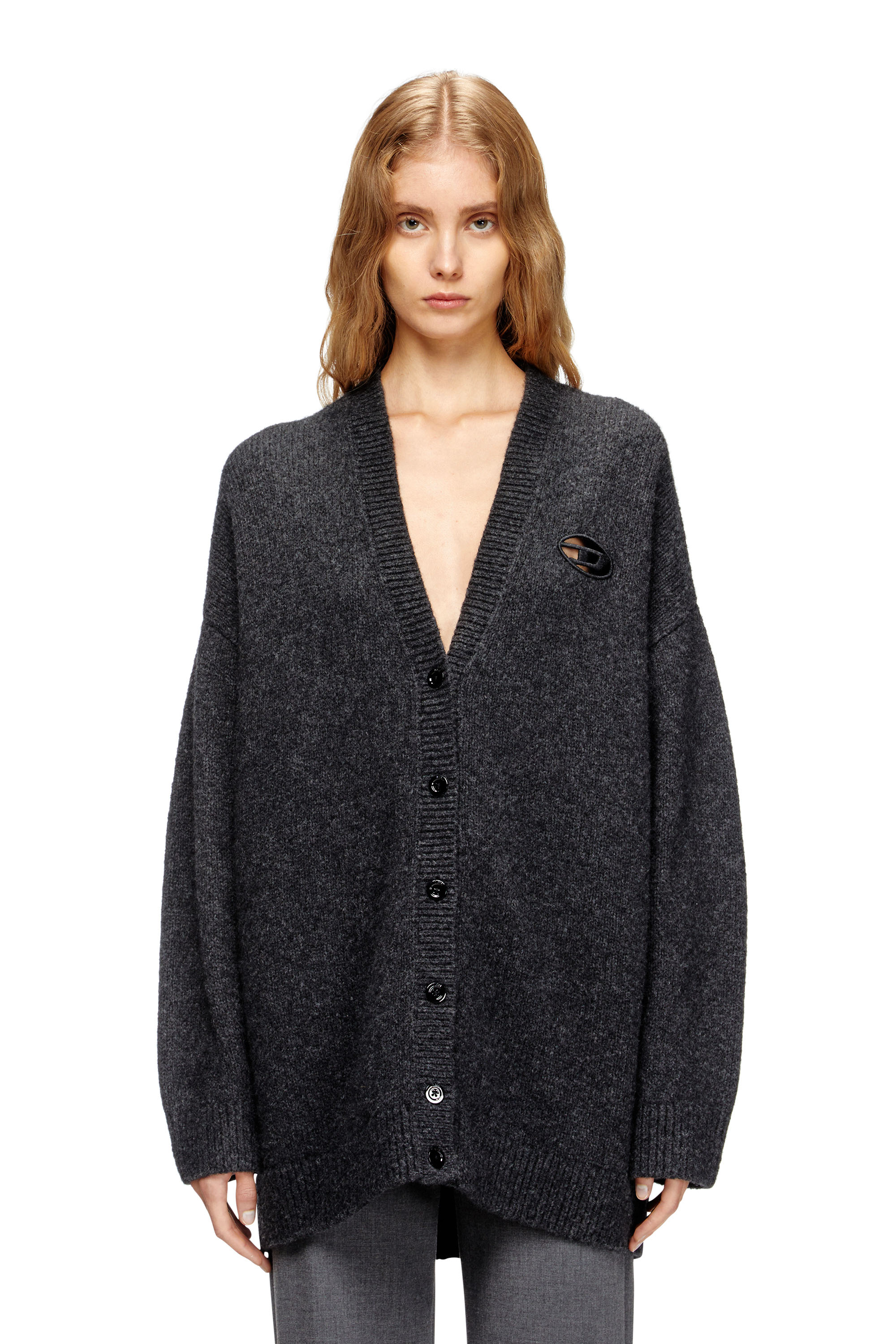 Diesel - M-AREELA, Cardigan in misto lana e alpaca Donna in Multicolor - 1