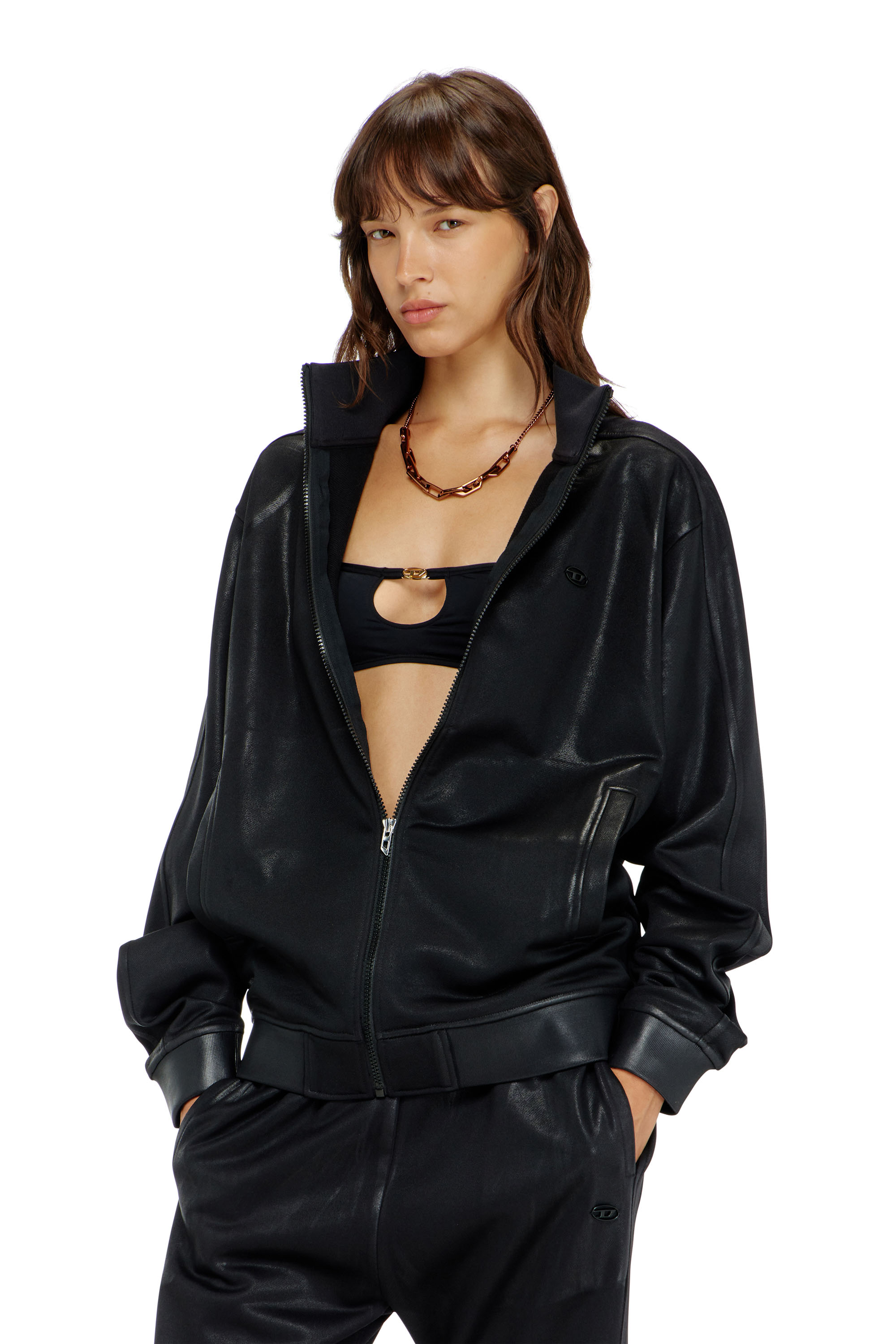 Diesel - ROCHELLE-UTLT, Reggiseno a fascia in con metallo Oval D Donna in Nero - 1