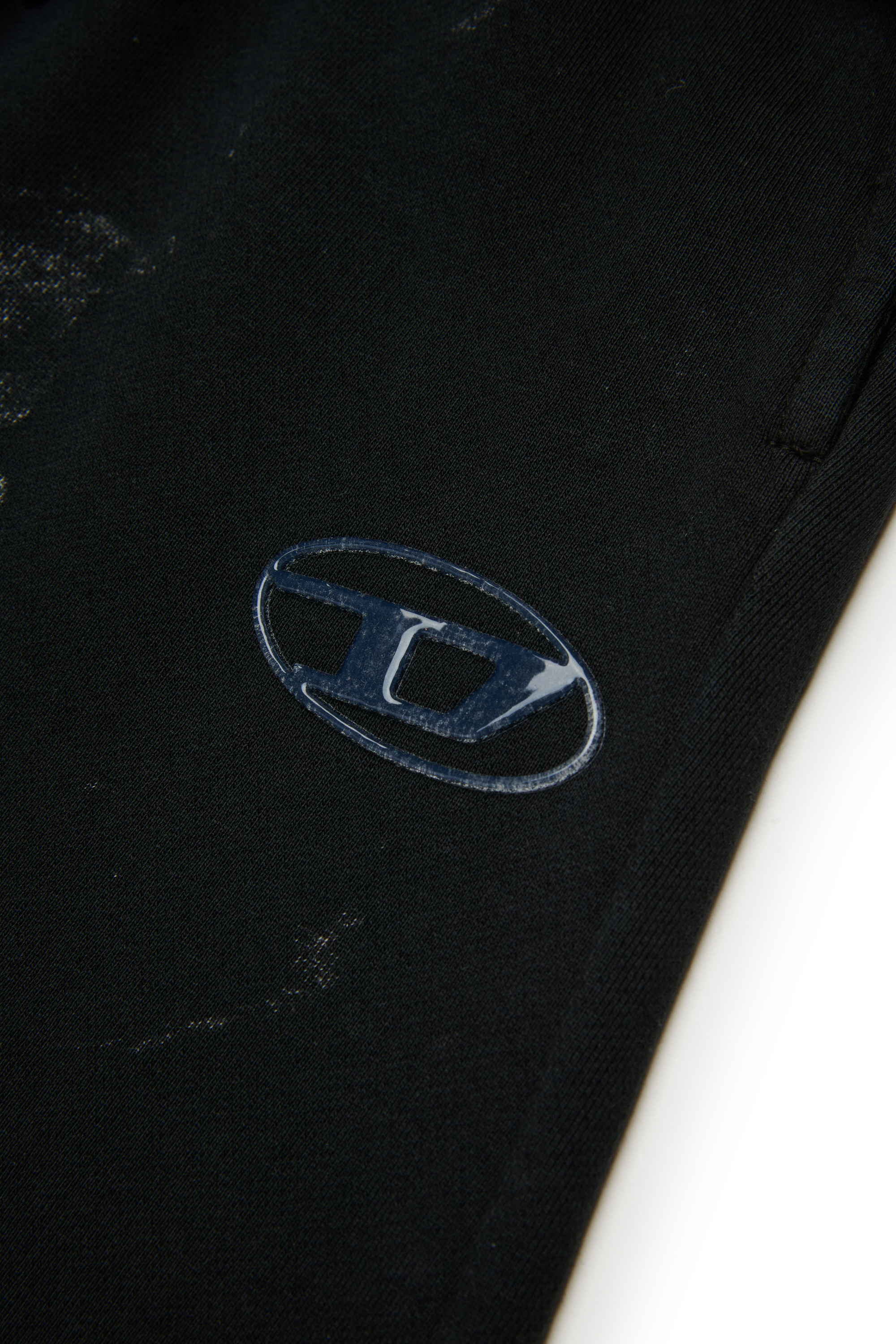 Diesel - PAKTA, Pantaloni in cotone con dettaglio logo Donna in Nero - 4