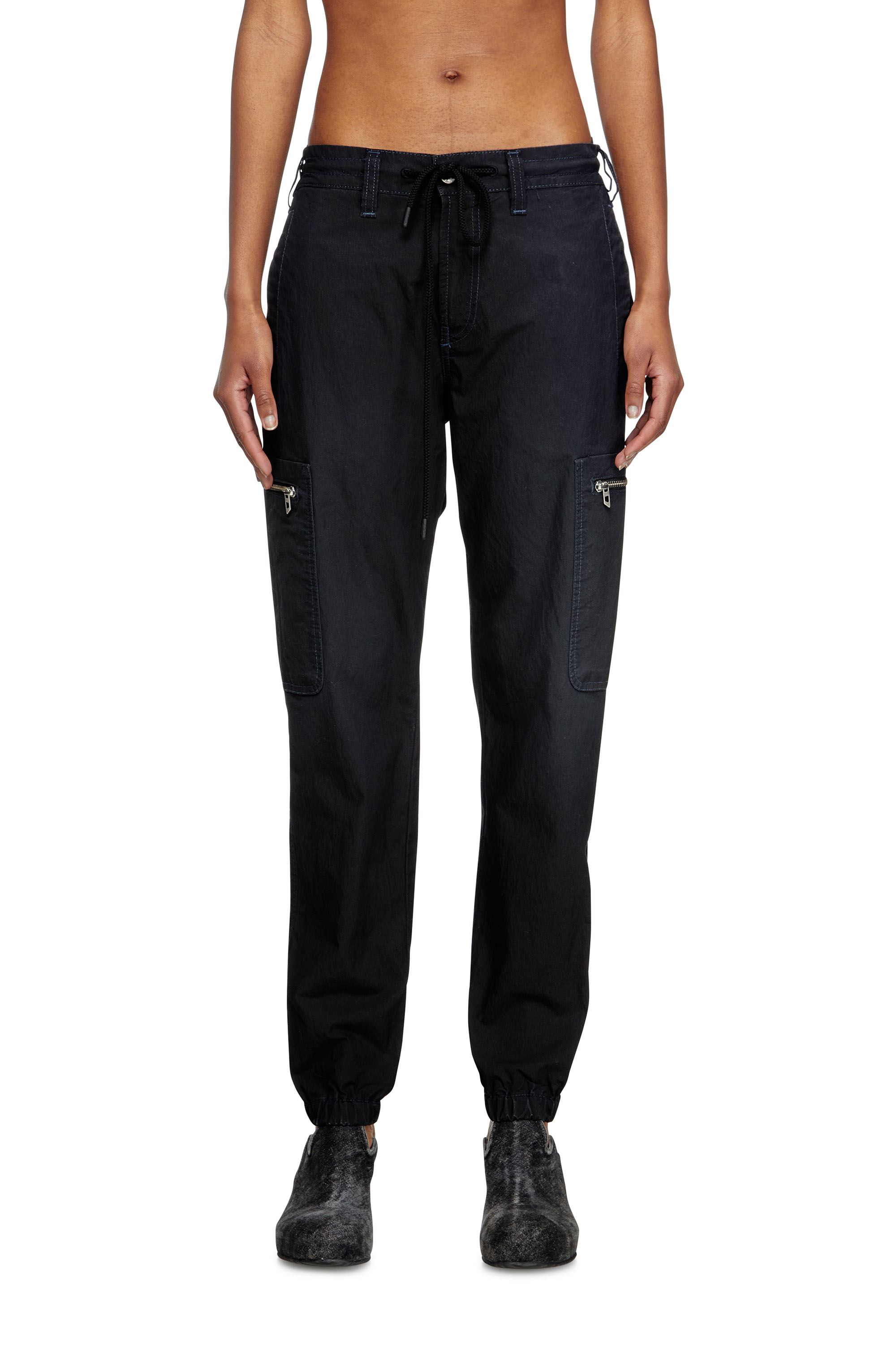 Slim D-Lab JoggJeans® 068SJ, Nero/Grigio scuro Diesel - Slim D-Lab JoggJeans® 068SJ Unisex, Nero/Grigio scuro - Image 6