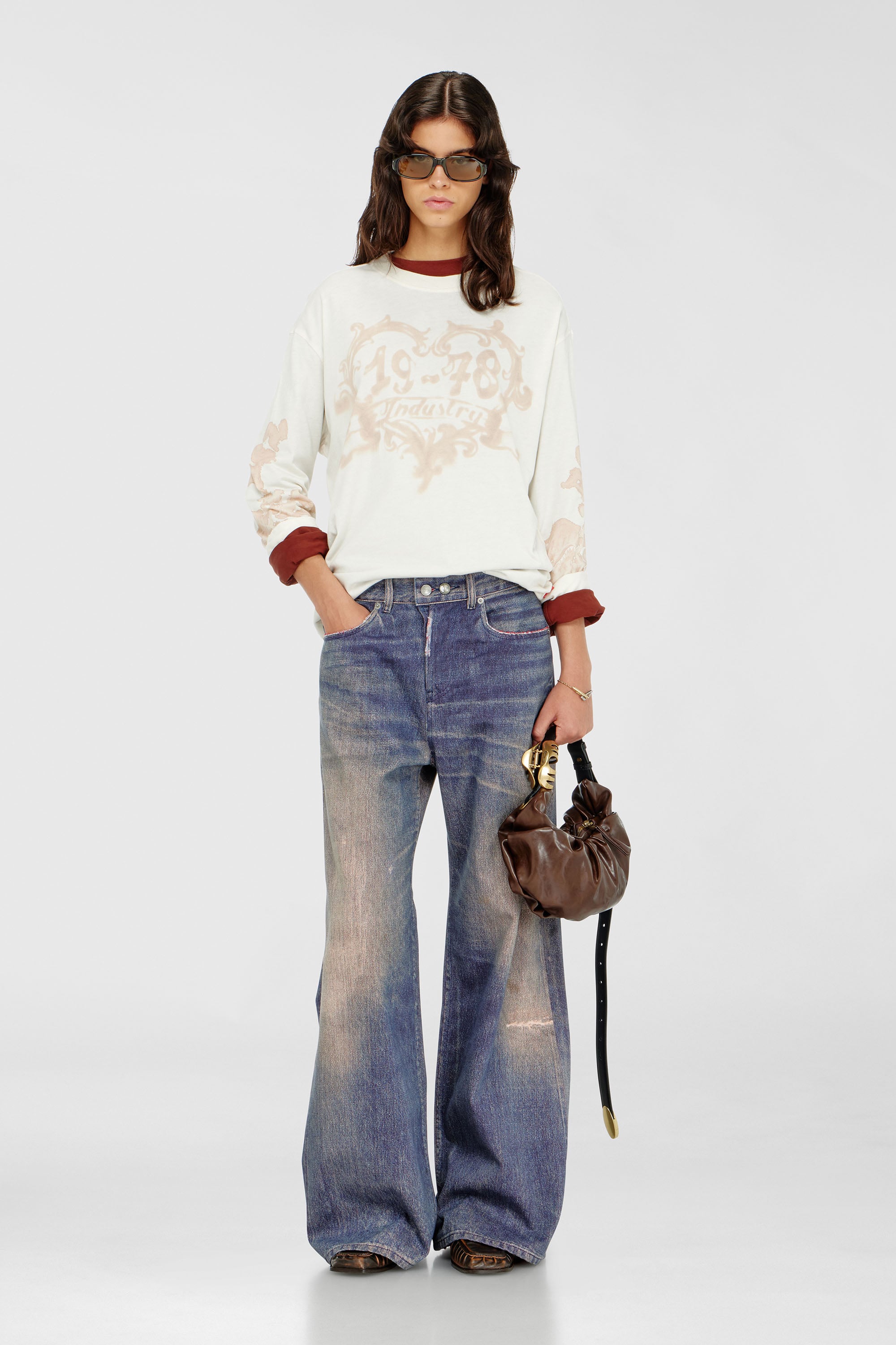 Diesel - Relaxed Jeans 1996 D-Sire 09P95 Donna, Blu Scuro - Image 1